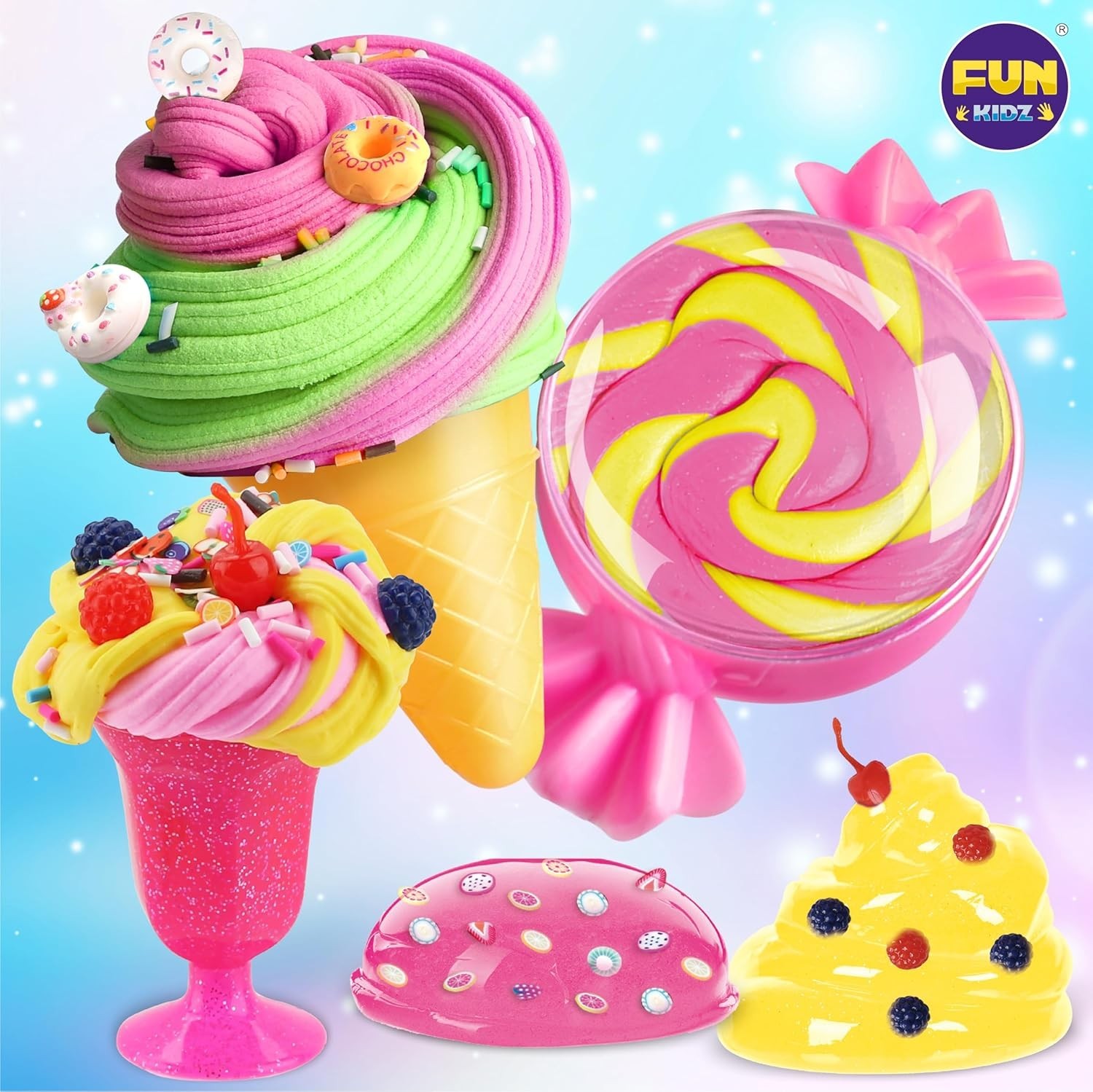 Gift Butter Slime Kit for Girls 10-12, Ice Cream Soft Slime Making Kit Ages …