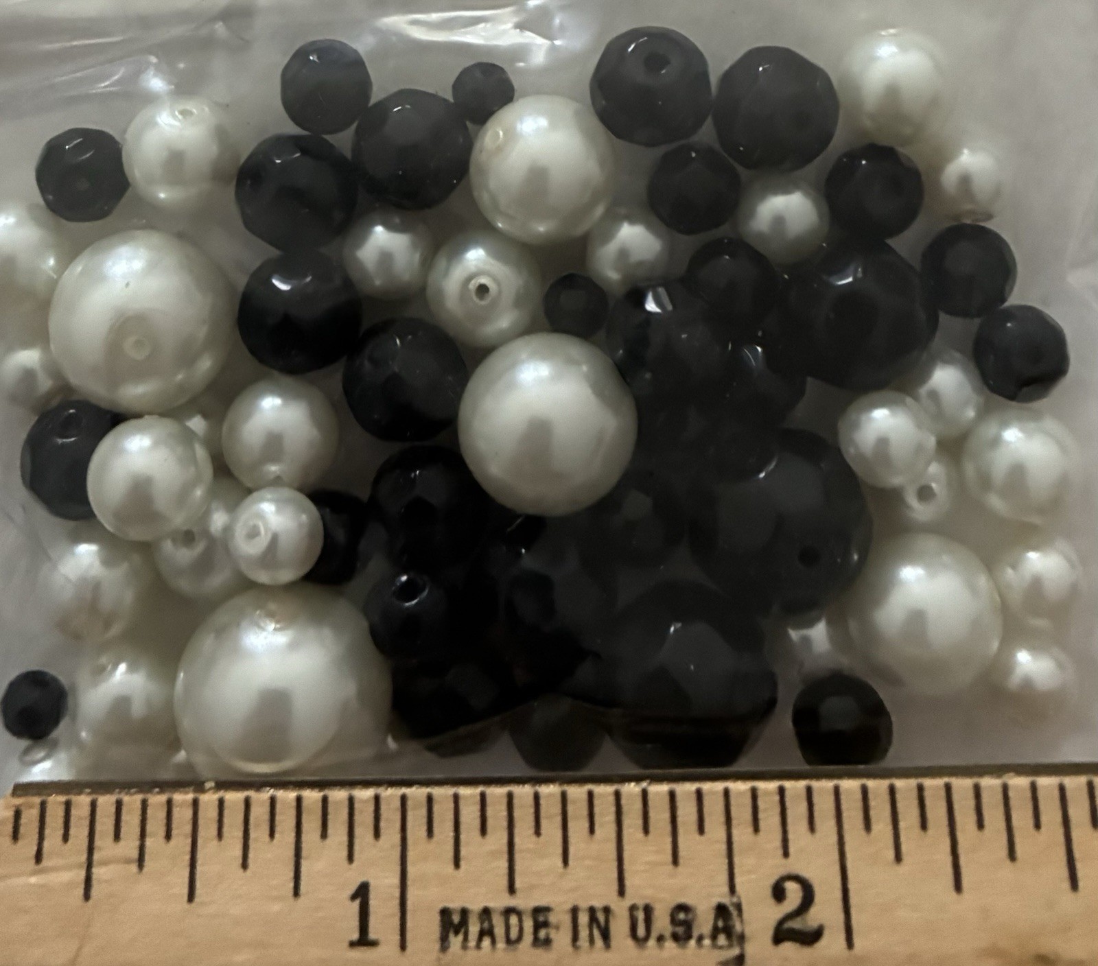 Craft Beads Lot Mixed Materials Salvage Jewelry Making Assorted VTG To Modern