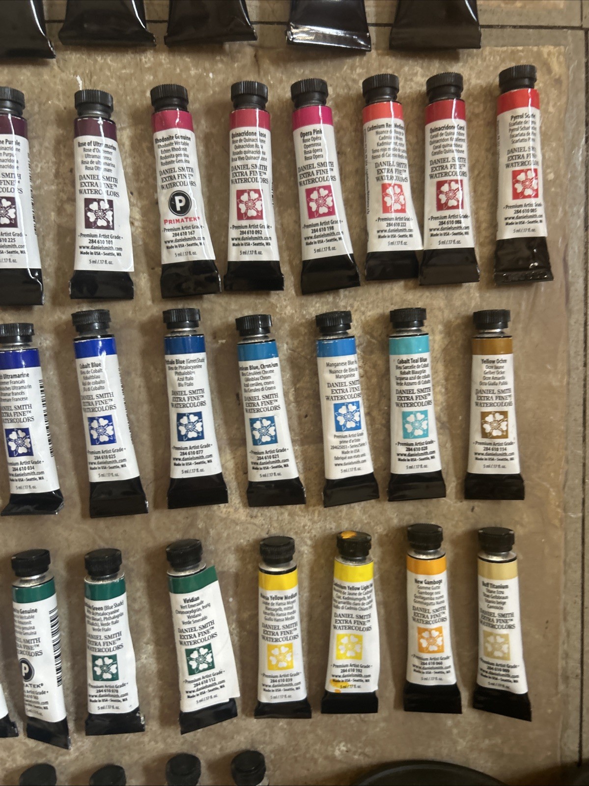 Lot Of 47 Daniel Smith Extra Fine Watercolors – 5ml + 15ml Gouache NEW
