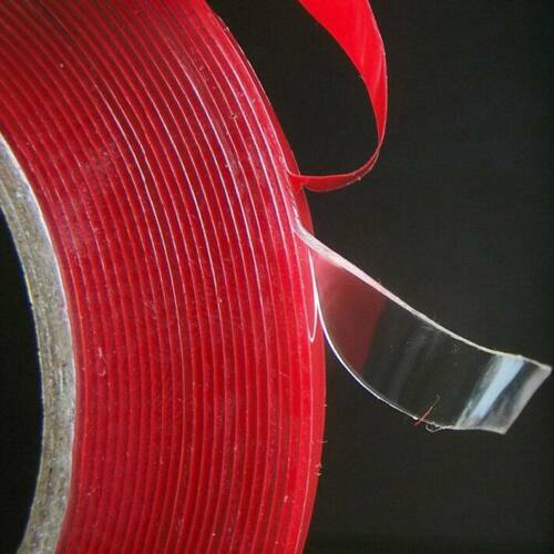 10M Long x 1cm Double-sided Clear Transparent Acrylic Foam Adhesive Tape Long