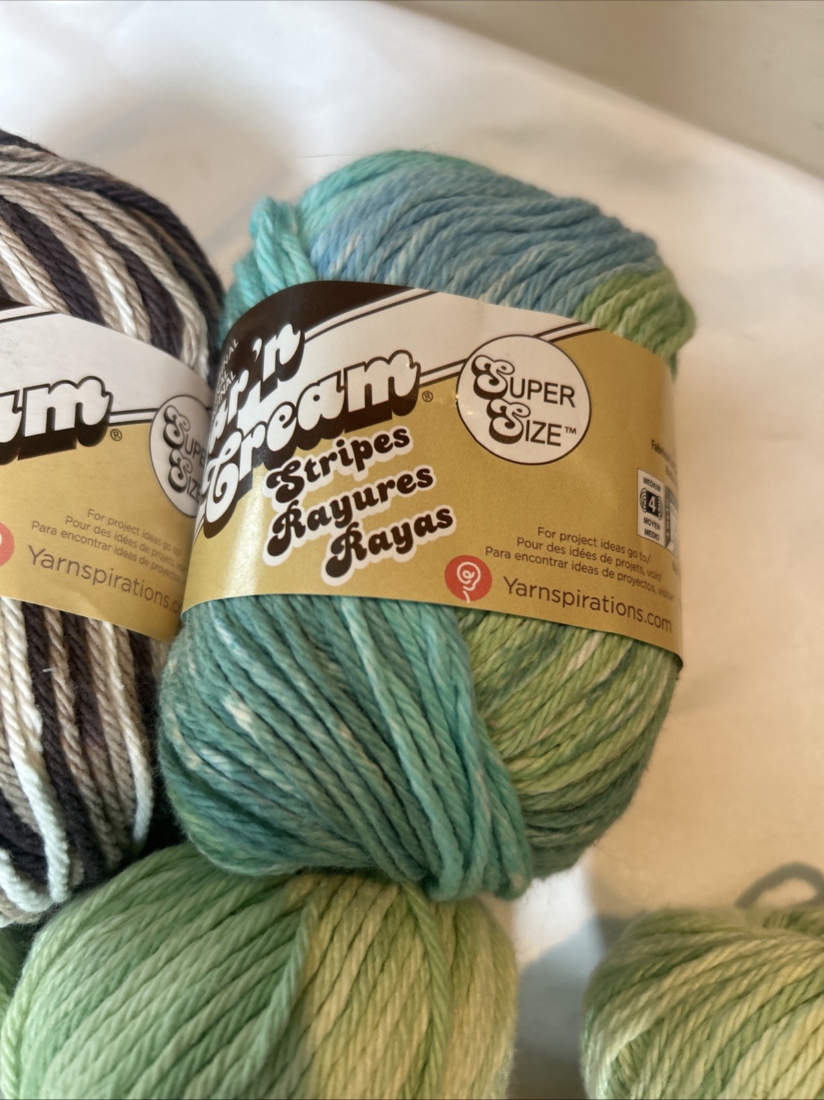 10 Skeins Lily Cotton Yarn Sugar N Cream Assorted Colors