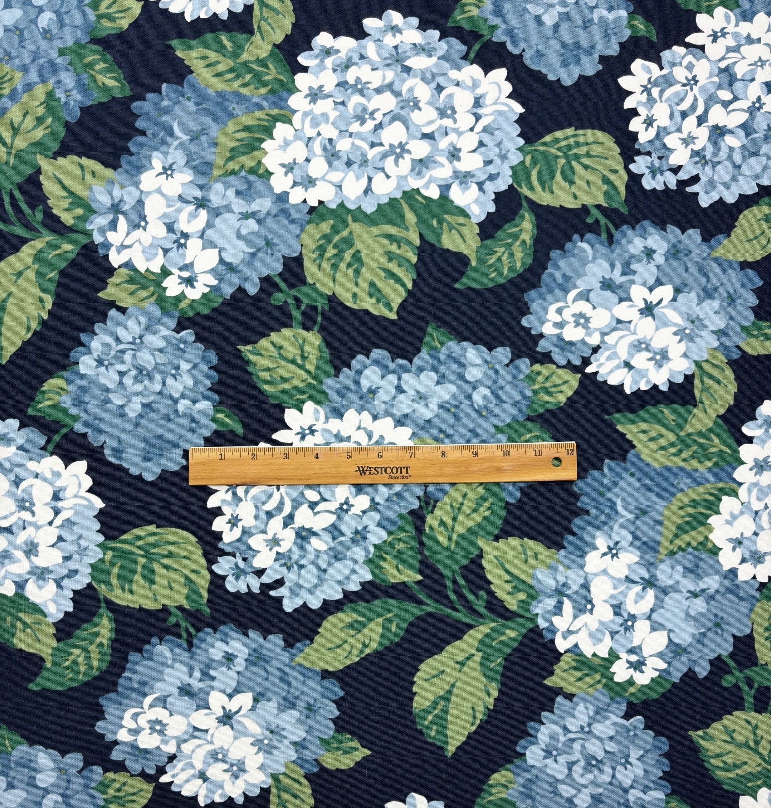 MAGNOLIA HOME SUMMERWIND NAVY BLUE FLORAL MULTIUSE COTTON FABRIC BY YARD 54″W