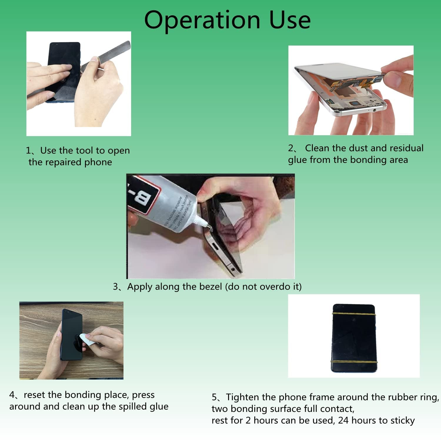 B7000 15Ml Clear Acrylic Super Glue, Gel, Waterproof, Flexible, Anti-Vibration,
