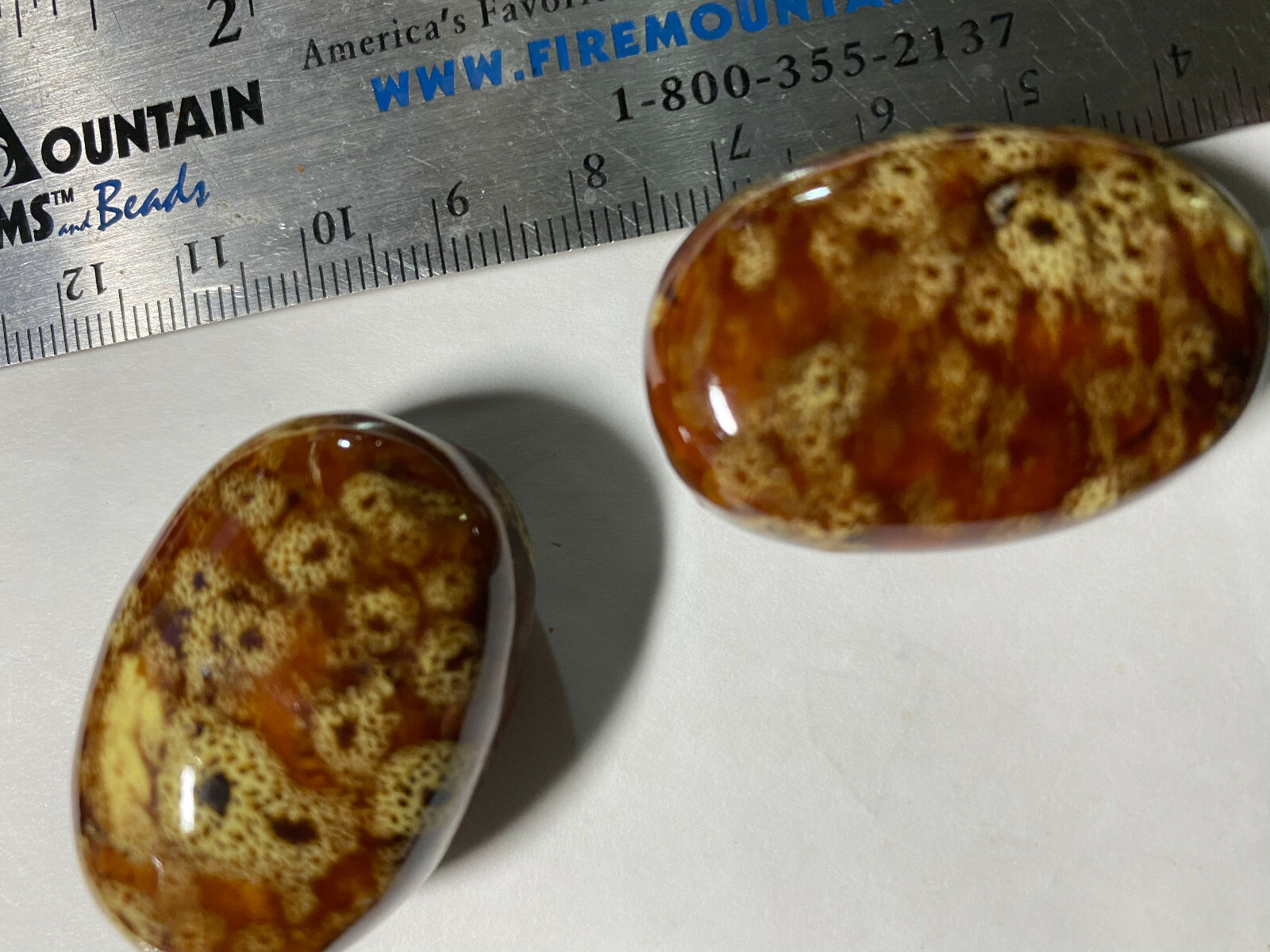 Brown Gold Porcelain Ceramic Beads