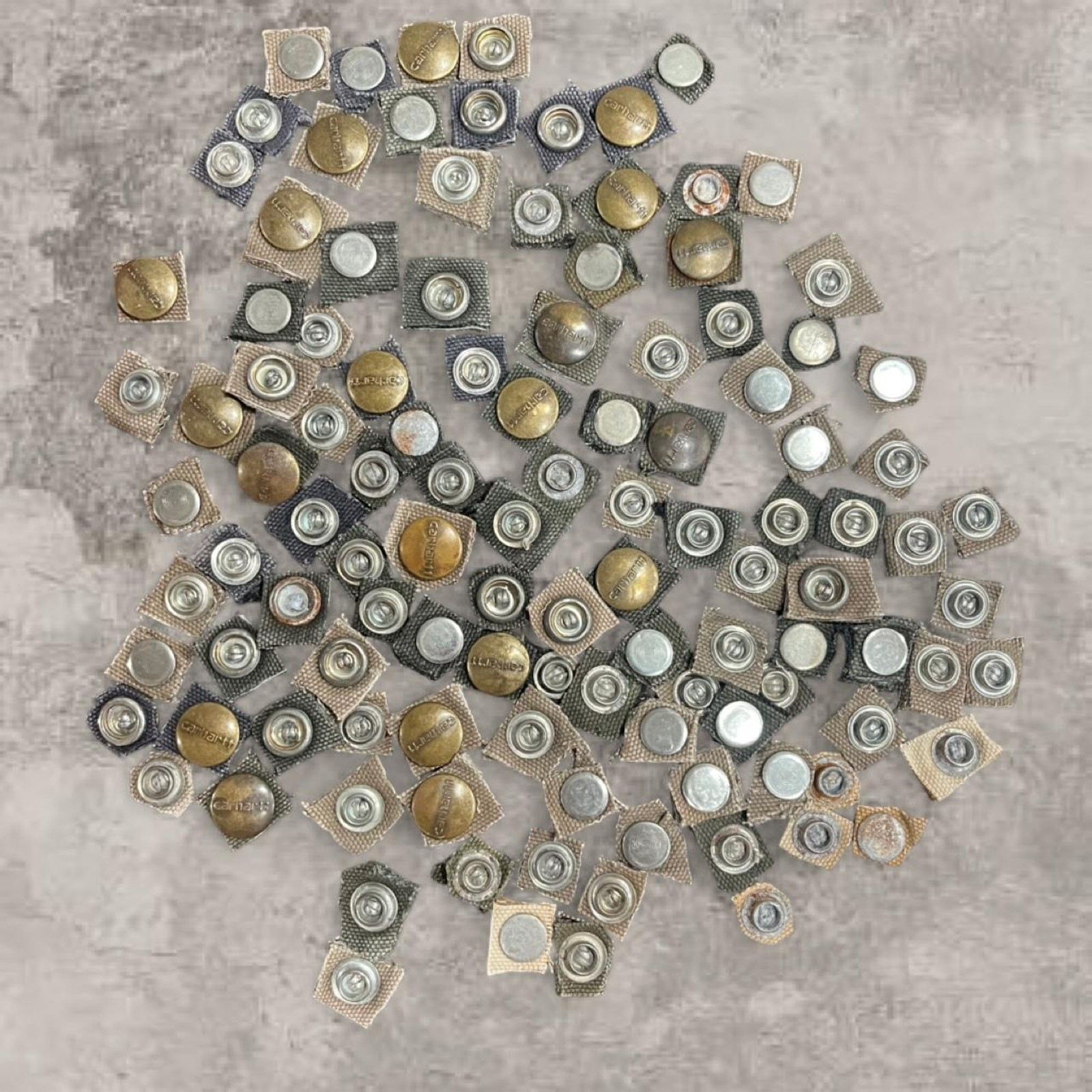 Craft DIY Project Carhartt OEM Brass Pearl Snap Replacement Repair Lot 400 Bulk