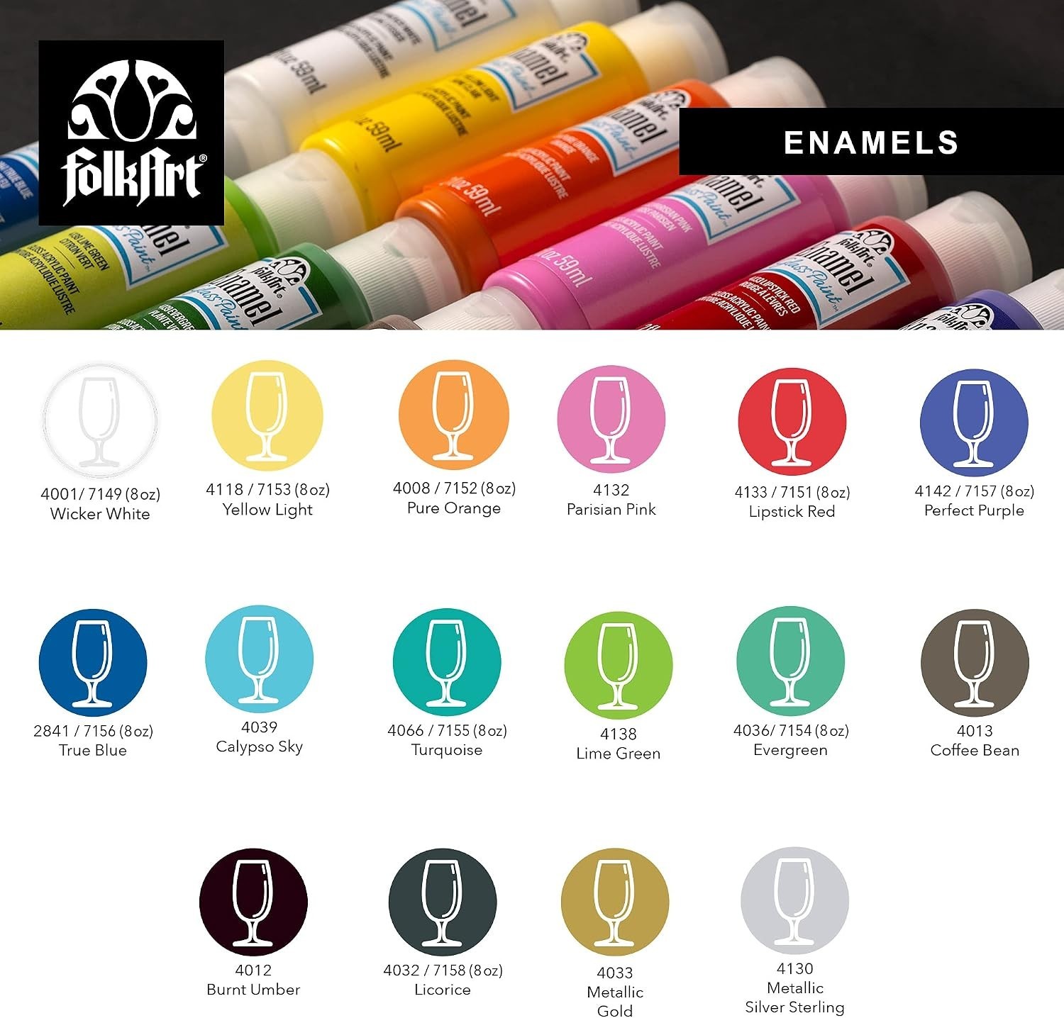 Gloss Finish Acrylic Enamel Craft Set Designed for Beginners and Artists, Non…