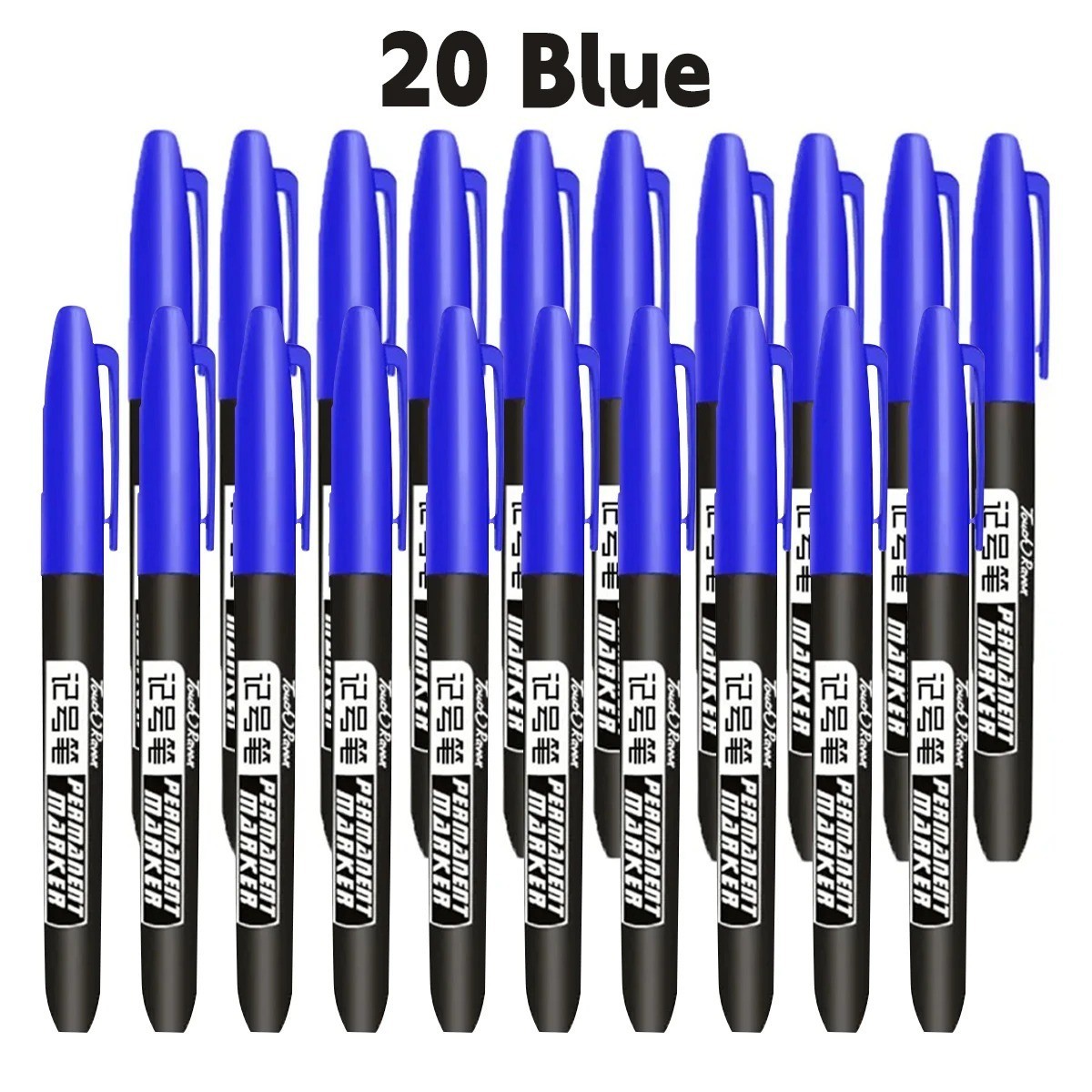 6pcs Permanent Marker Pen Set Waterproof Ink Sketch Drawing Markers – NEW