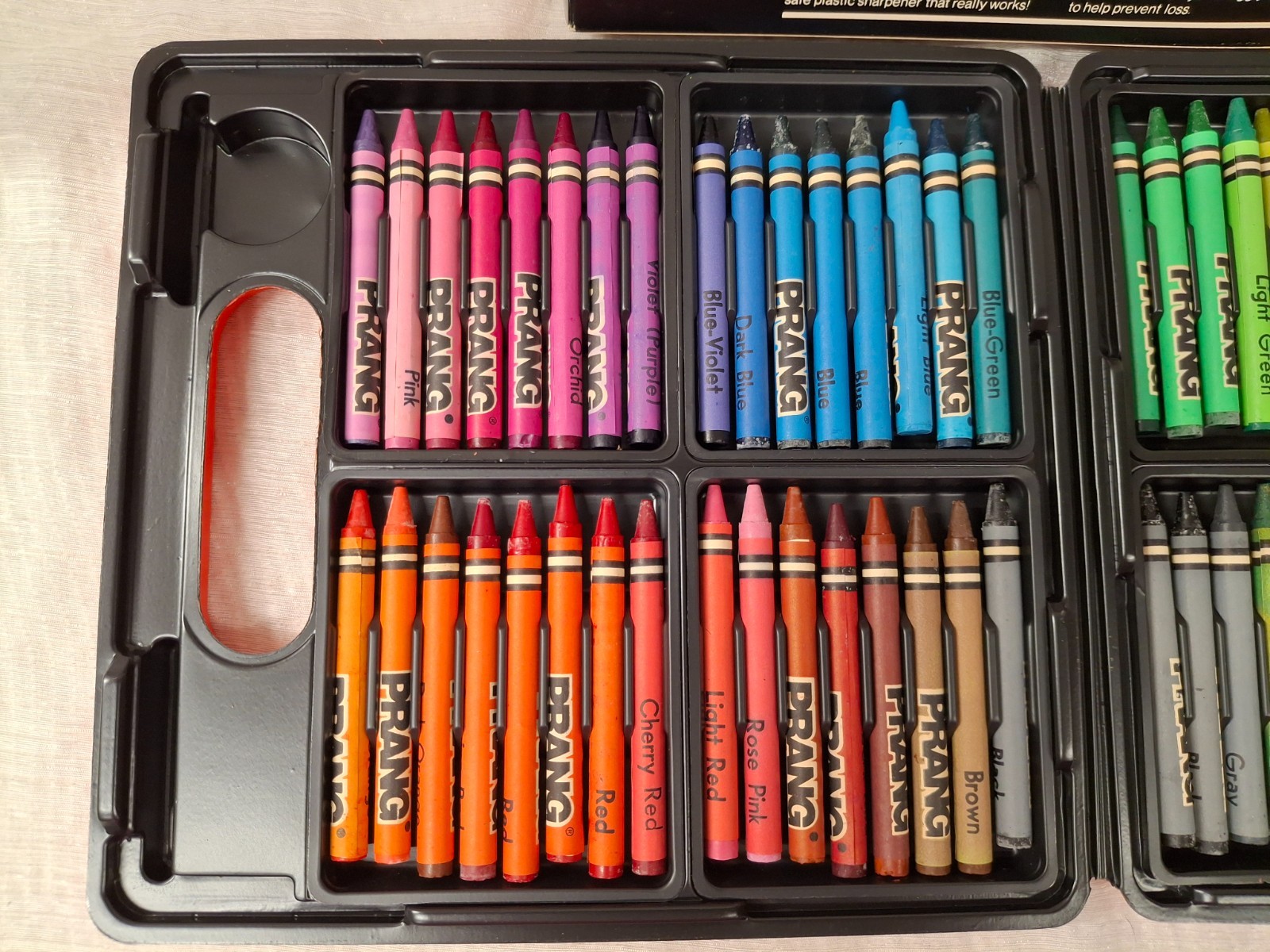 PRANG Crayon Case 64 Crayons Non-Toxic Made in USA NEW!!
