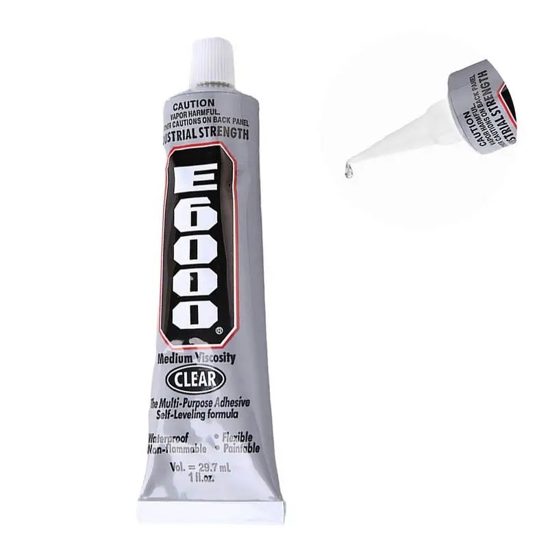 Eclectic E6000 Adhesive Glue, Industrial Strength, White, 800444, 1 fl. oz.