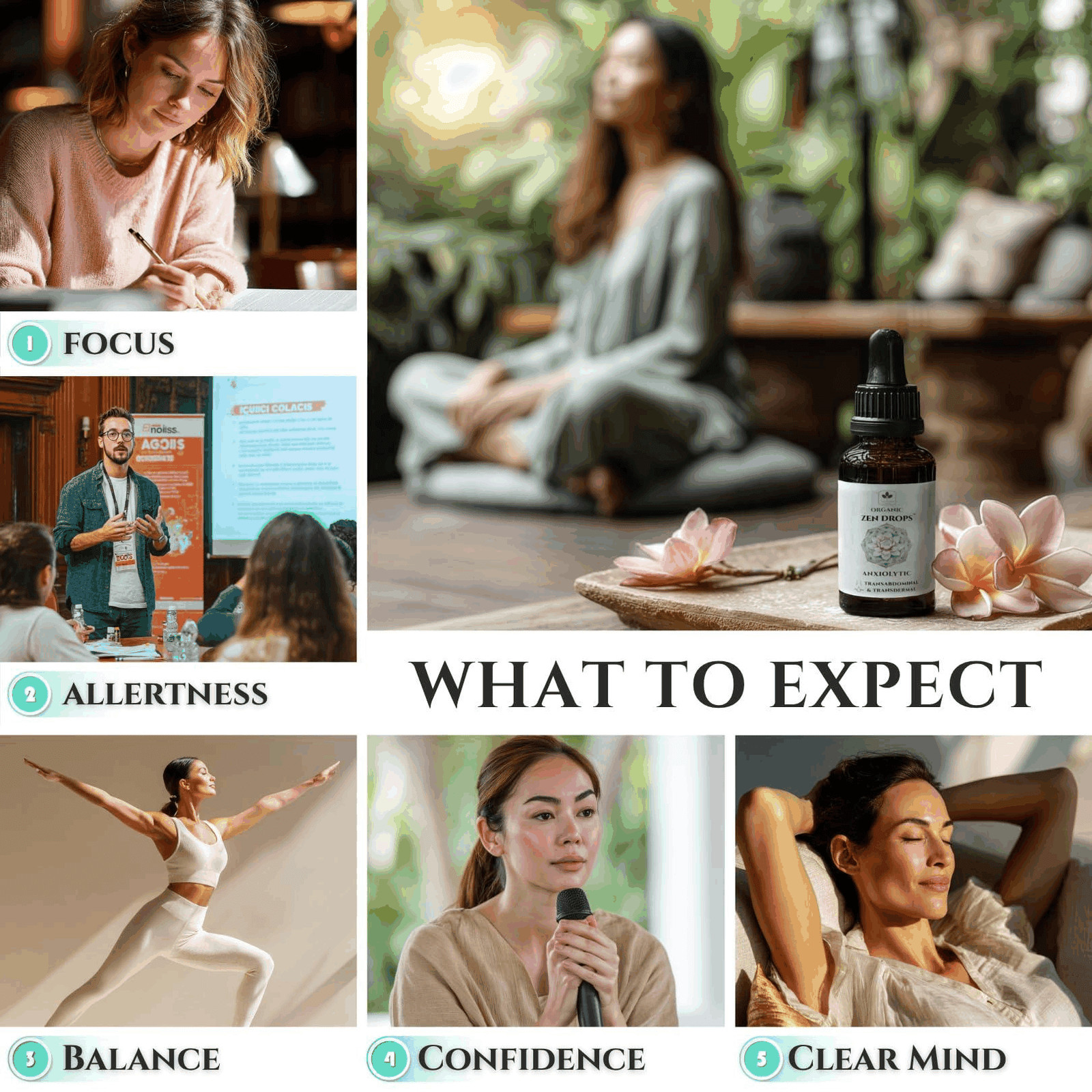Anxiolytic Calming Essential Oil Blend for Relief & Relaxation 0.34oz Cold Press