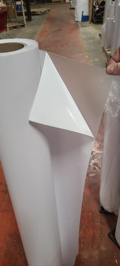 3.0 mil Matte Clear Vinyl Cold Pressure-Sensitive Laminate Self-Adhesive UV 4-YR