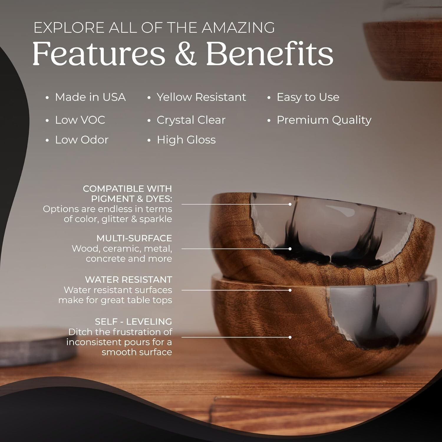 Promise Epoxy – 32 Oz Clear Table Top Epoxy Resin Kit