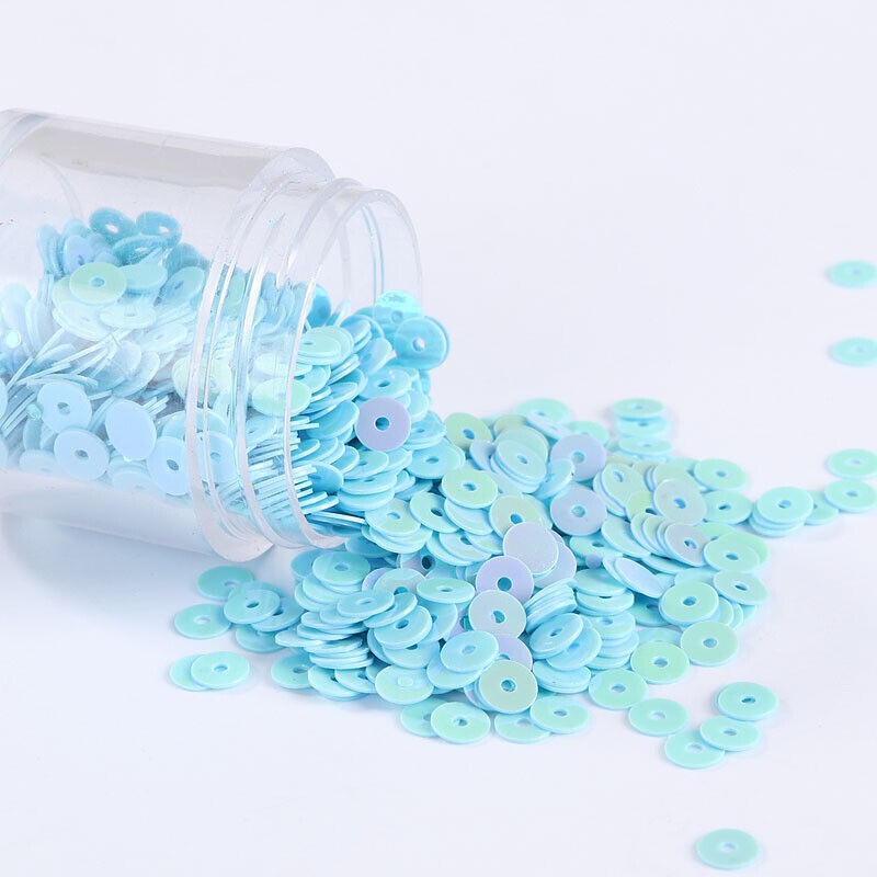 80000pcs 20 Colors Flat Round Sequins Clothing Decoration DIY Sewing Craft 2-6mm
