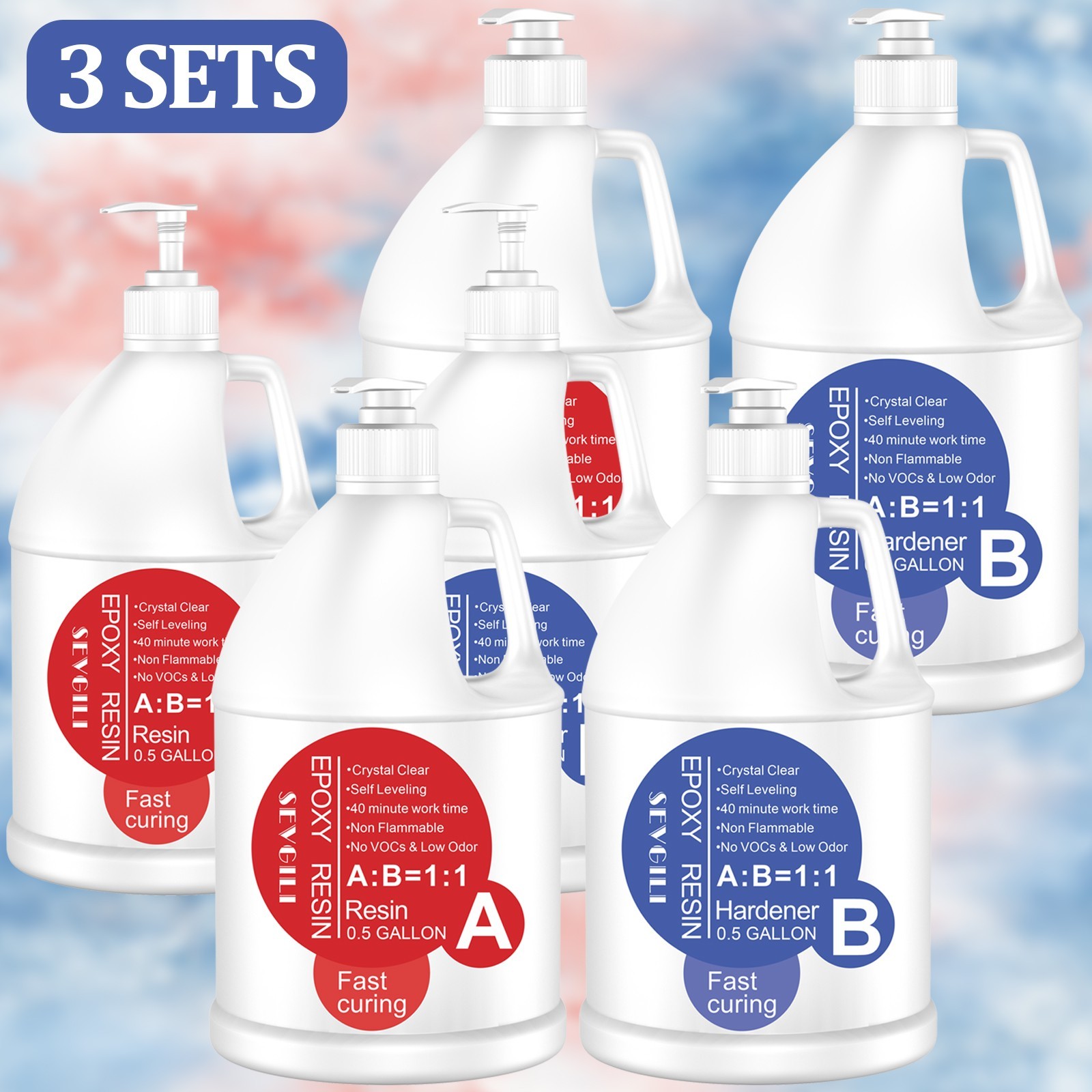 3gallon Crystal Clear Epoxy Resin Kit