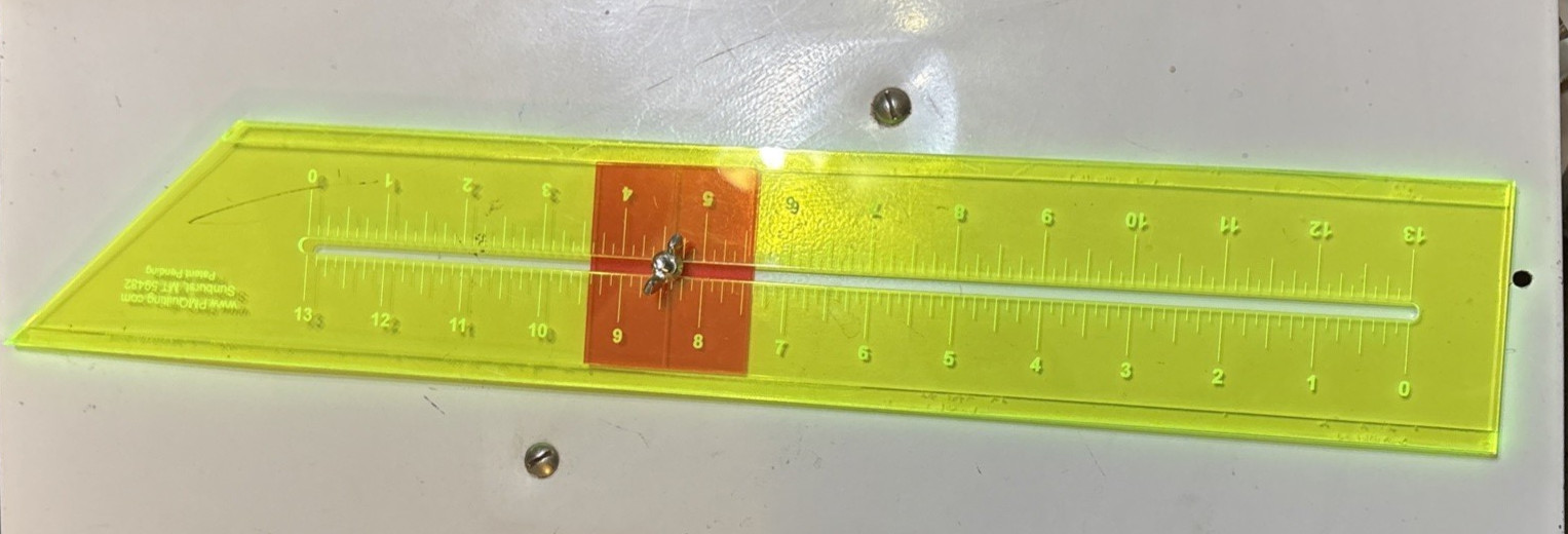 Rare PM Quilting 3” Strip MultiLayer Cutting 45/90 Degrees Ruler