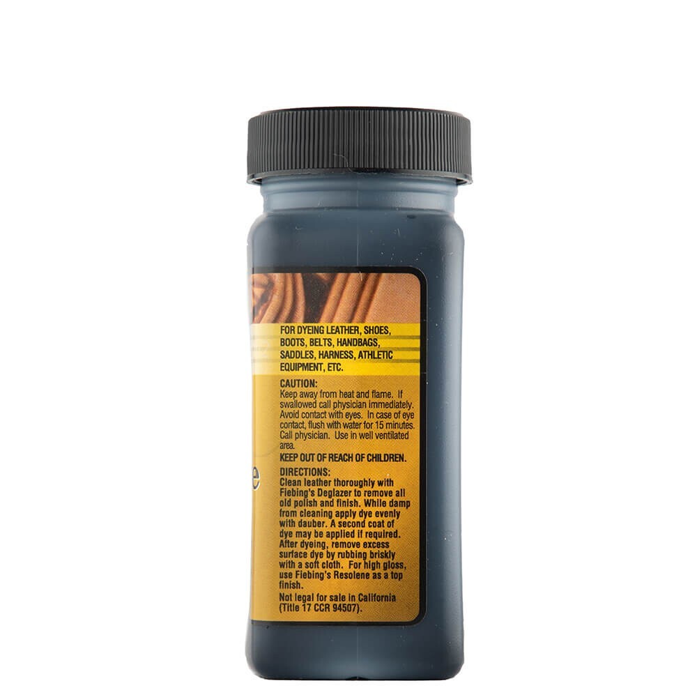 Fiebing’s Leather Dye Black 4 oz. with Applicator for Shoes Boots Bags Brand NEW