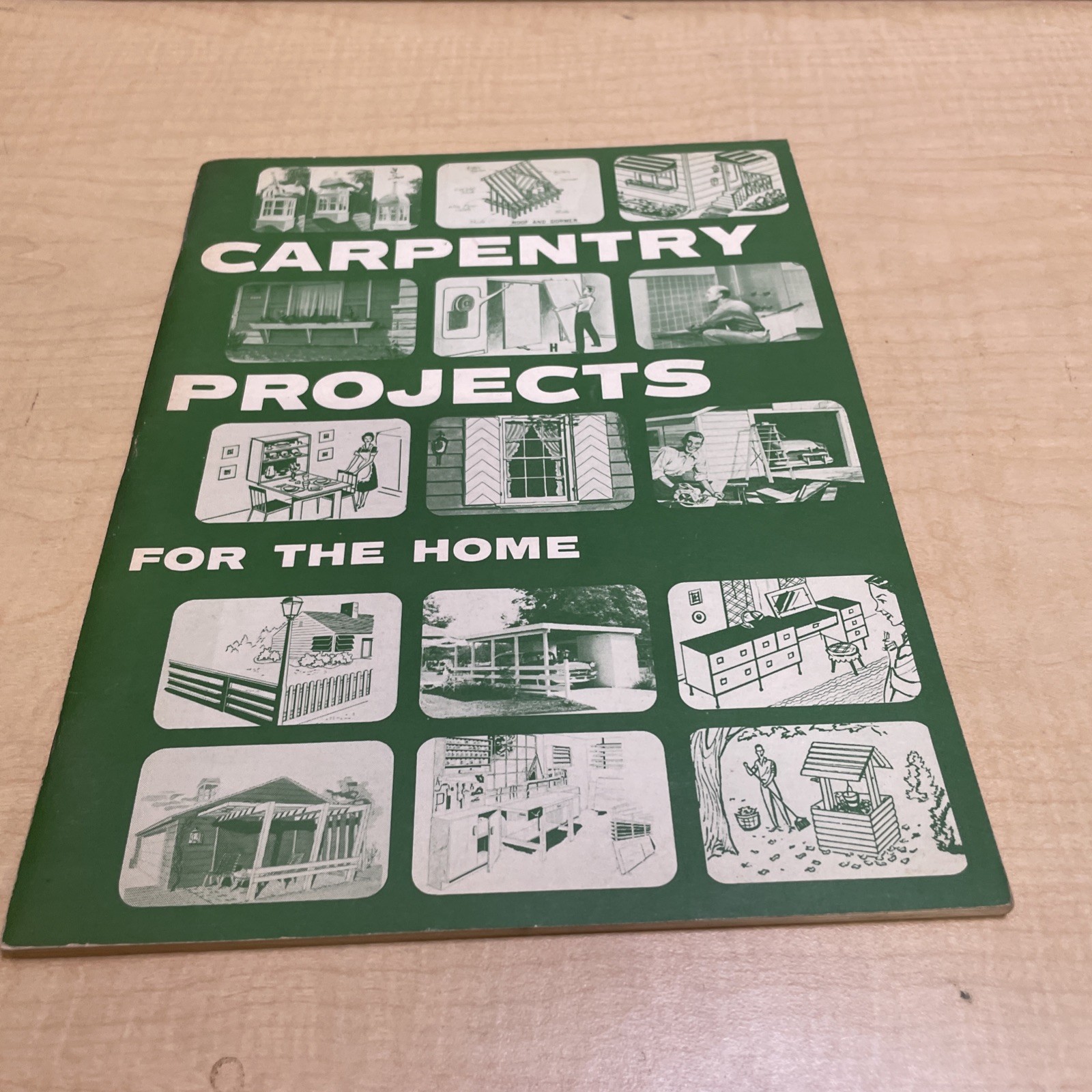Vintage 1957 Carpentry Projects for the Home Home Craftsman Woodworking Pb