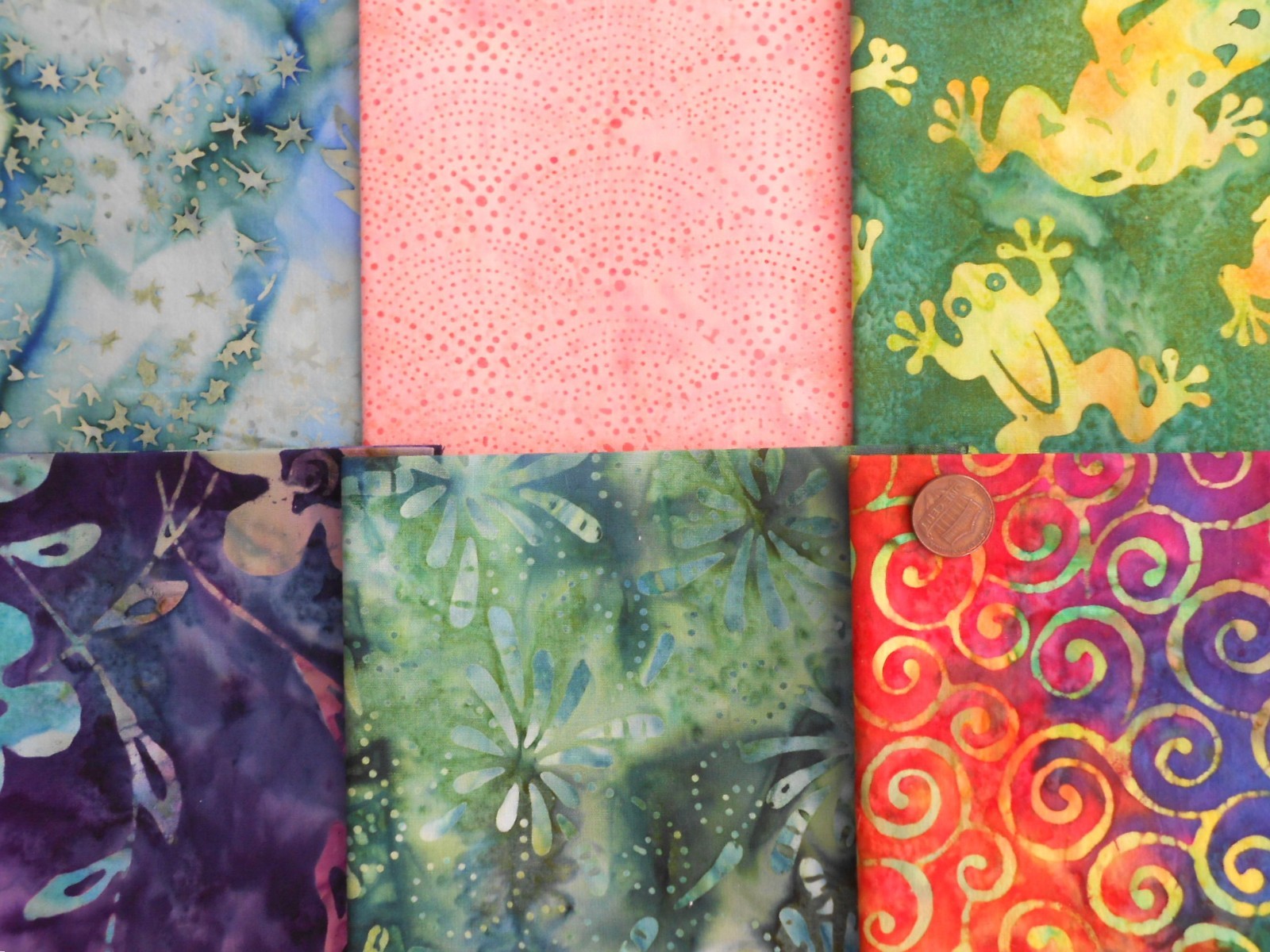 30 Fat / Long Quarters Artisan BALI BATIK Quilt Cotton Fabric Bundle Lot