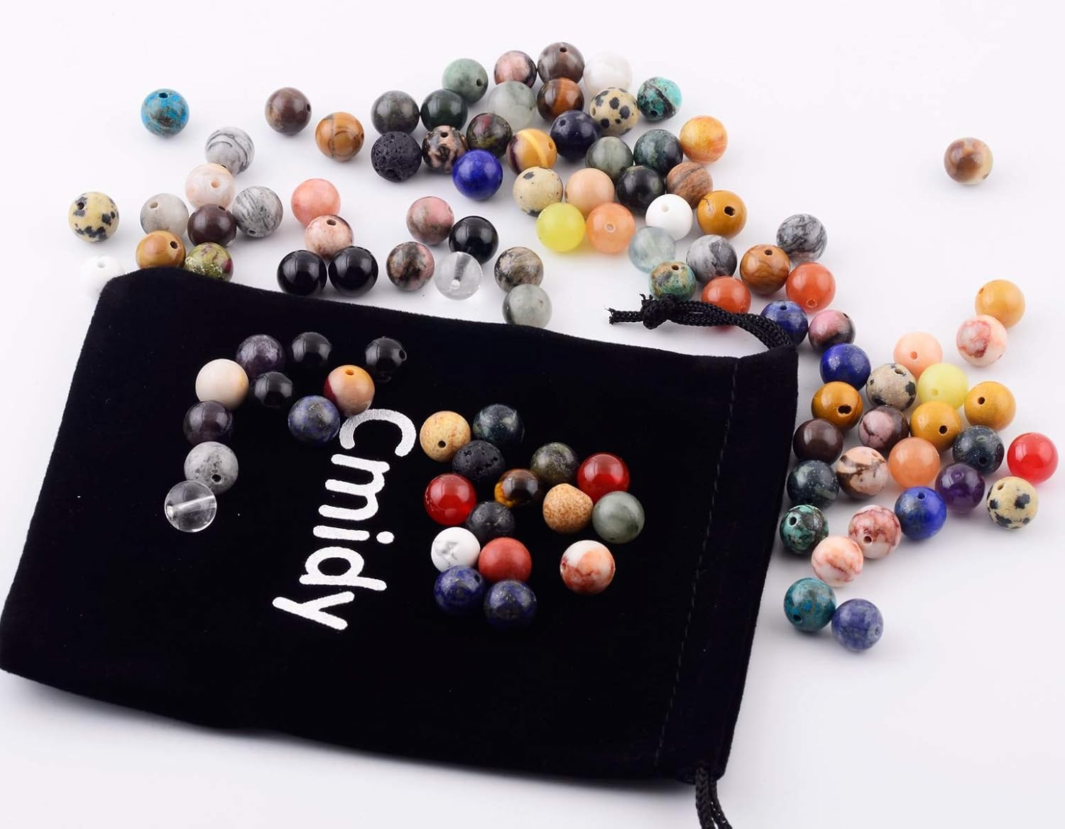 Natural Stone Beads 100pcs Round Genuine Real Stone Beading Loose Gemstones