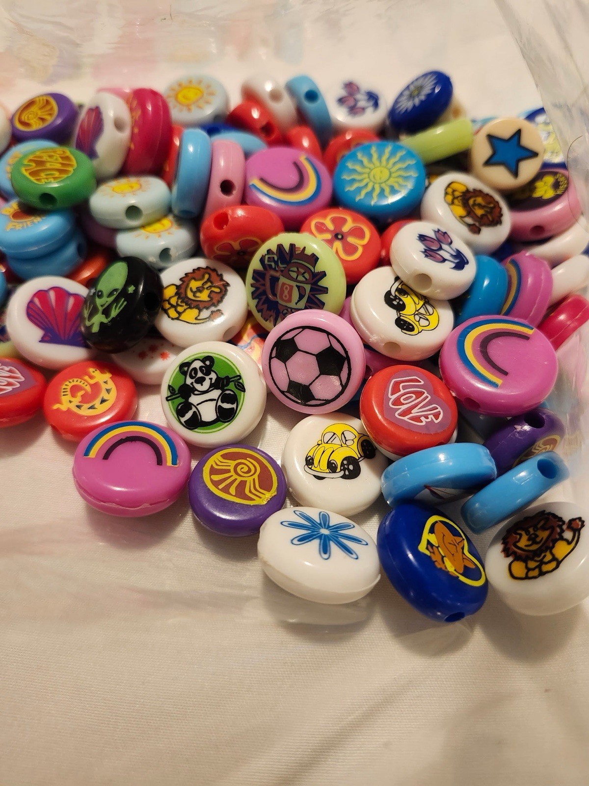 RARE 90s /Y2K multicolor crafting beads