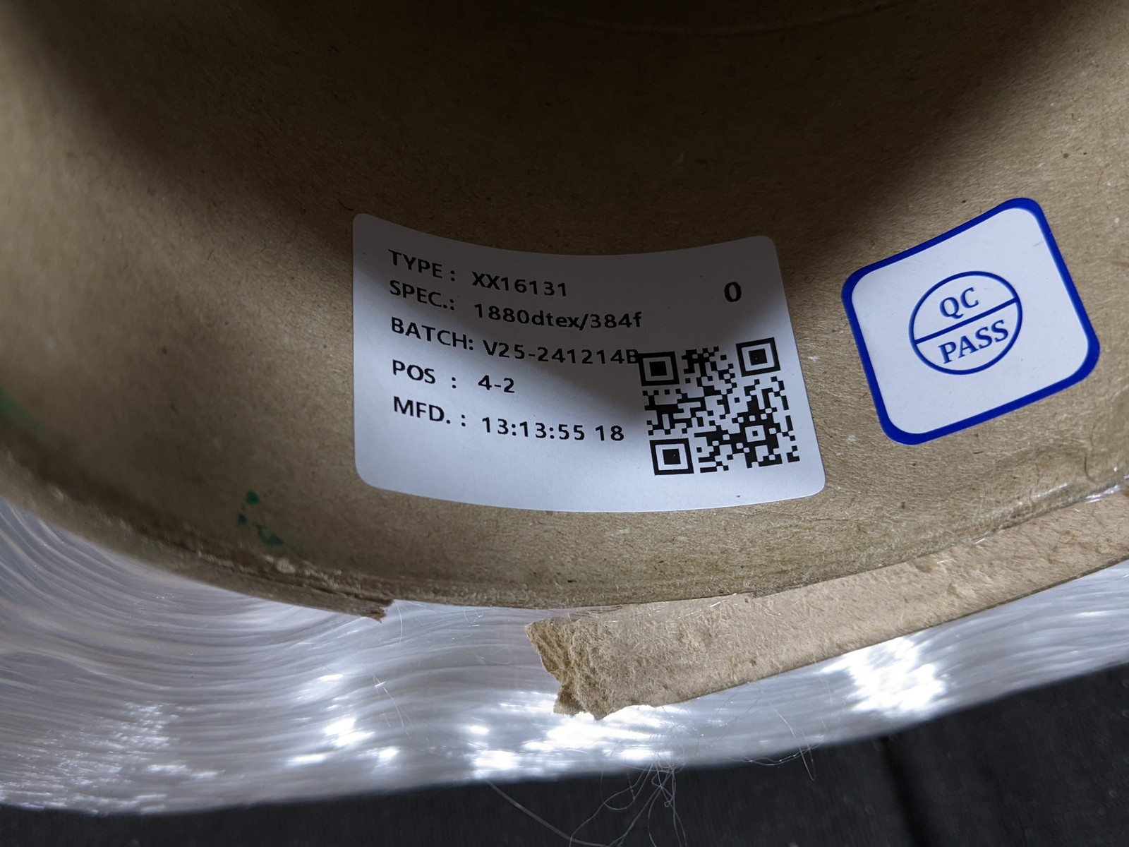 Bulk Synthetic Filament Yarn Strands White 27 Pounds 1880DTEX/384f – Wig Making