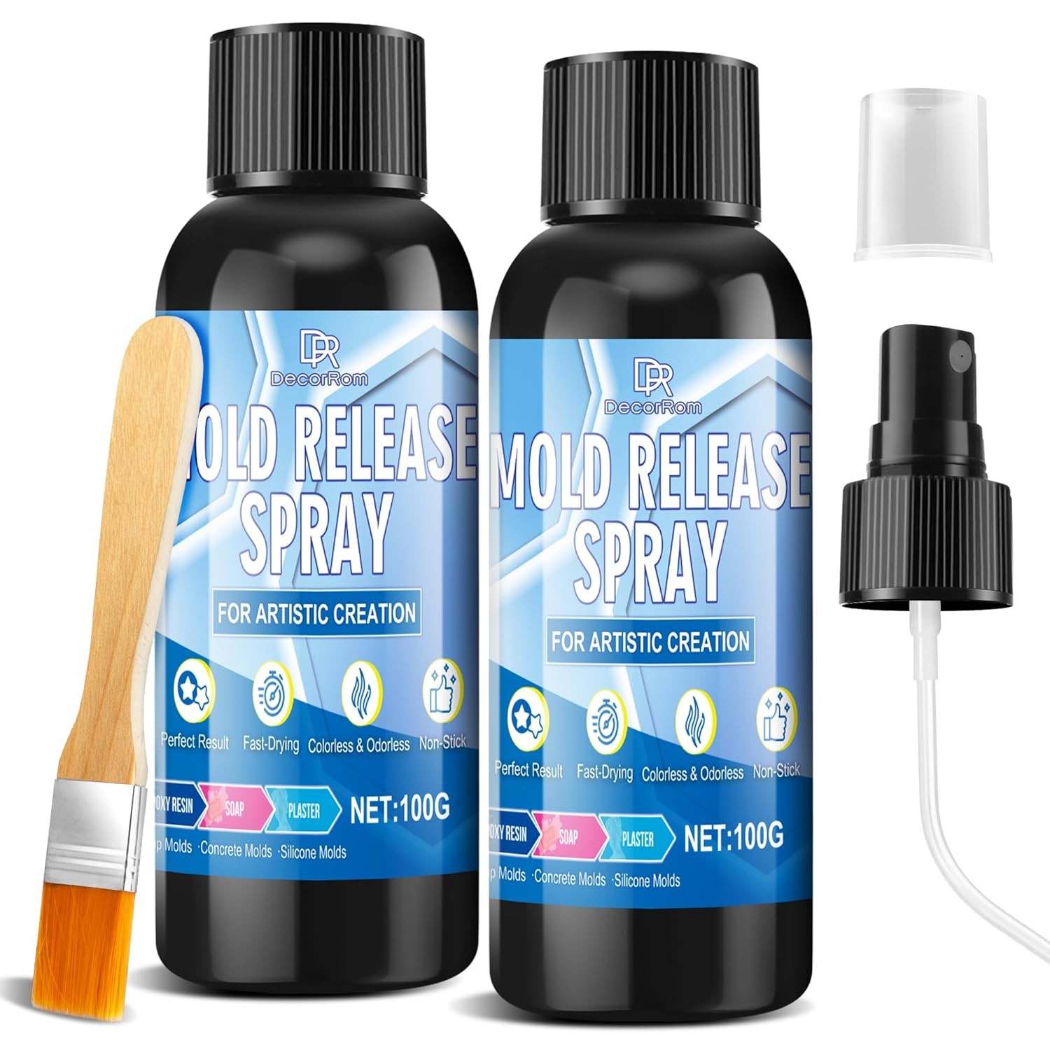 Silicone Mold Release Spray Water Based Fast Drying Odorless Non-Stick 7 fl oz