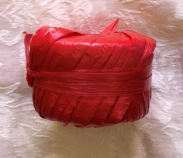 RAFFIA Thread- Rafia DECORATIVA 178 mts/100 gr NON TOXIC Polypropylene material