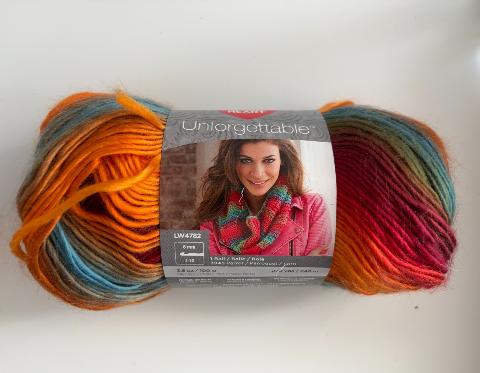 Red Heart Boutique Unforgettable Yarn Winery Tidal Cappuccino Sunrise multi skei