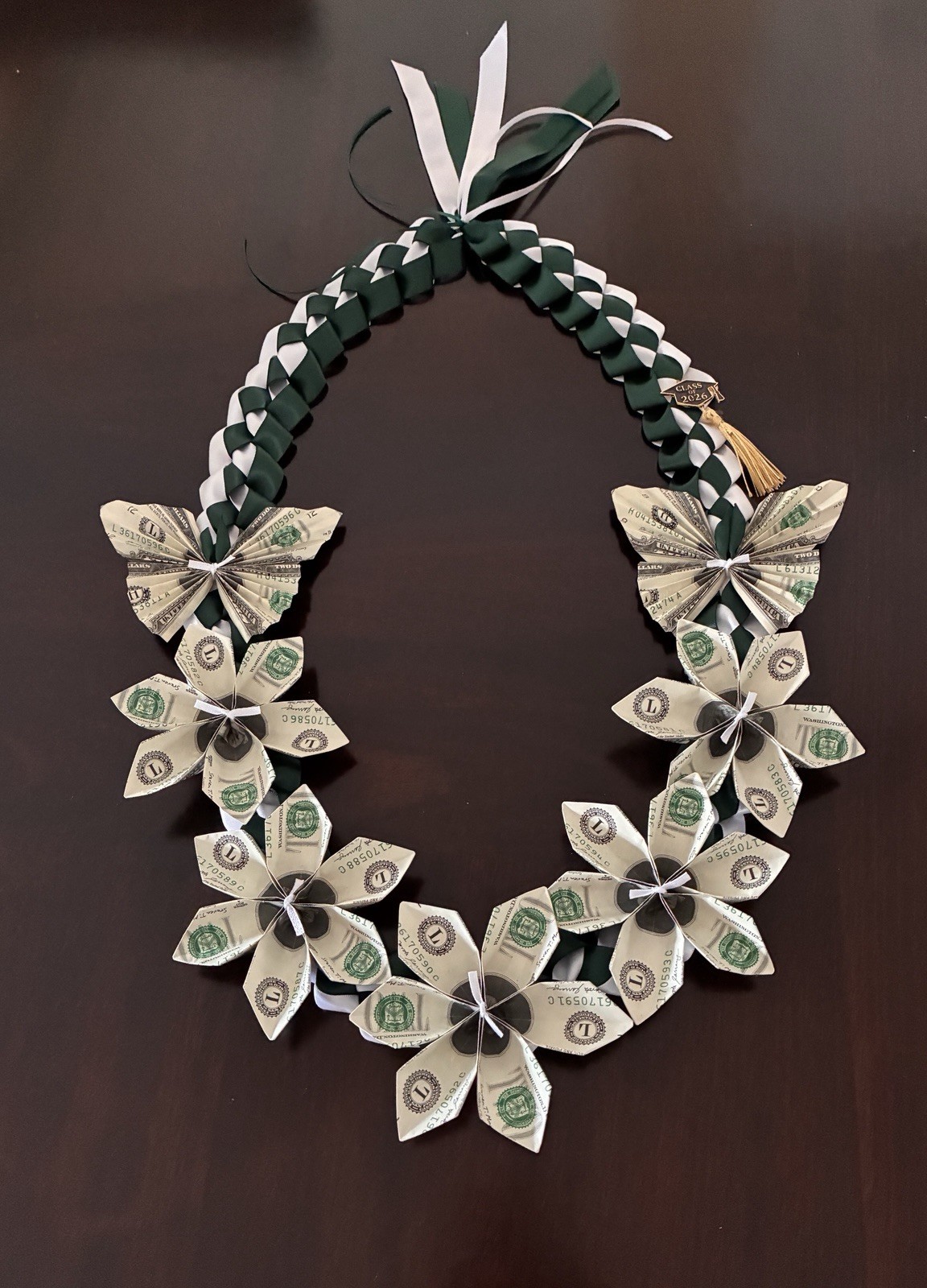 Class Of 2026 Hawaii Money Lei-Graduation. $38 cash Back value! 19-brand New $2