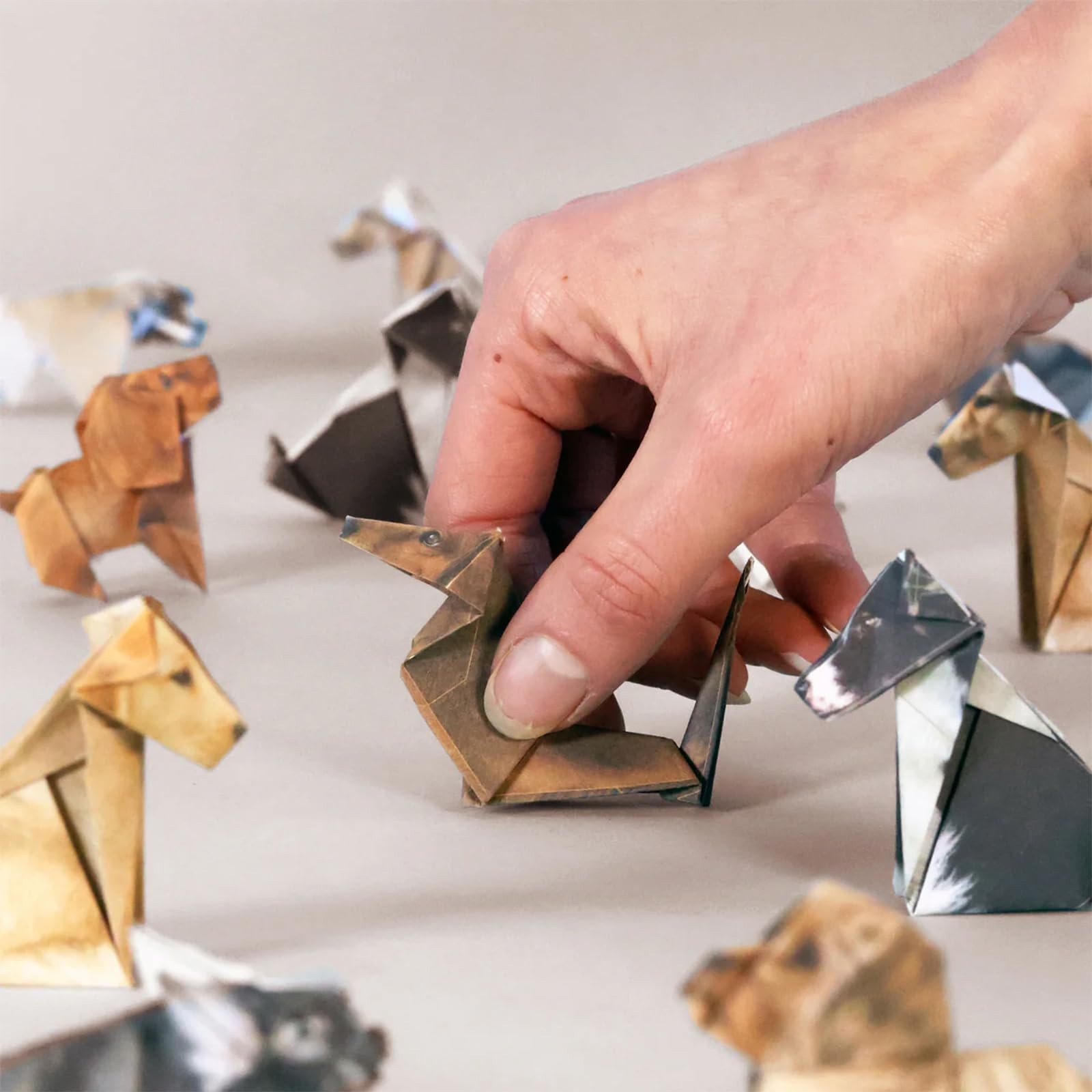 DIY Paper Pups Origami Kit – 50 Adorable Puppy Folding Sheets, Creative Handmade