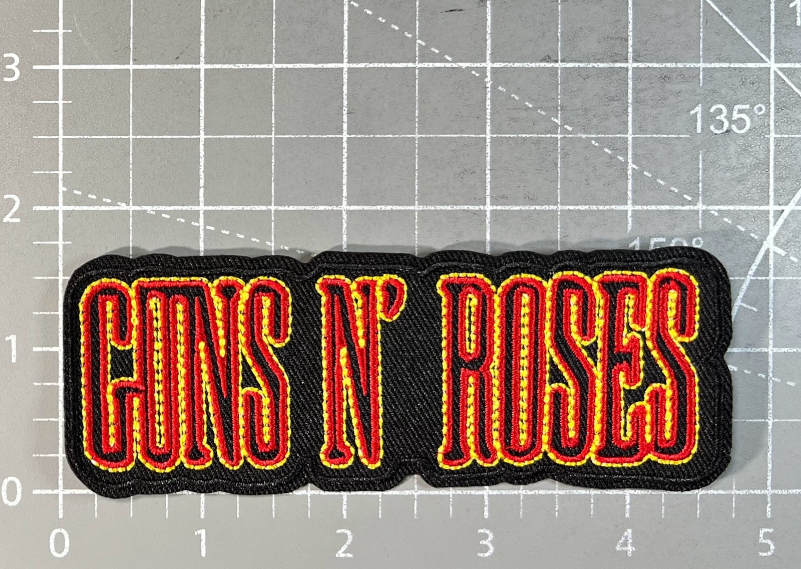 Guns n Roses Patch 80s Classic Rock Axel Slash Embroidered Iron On 1.75×4.75″