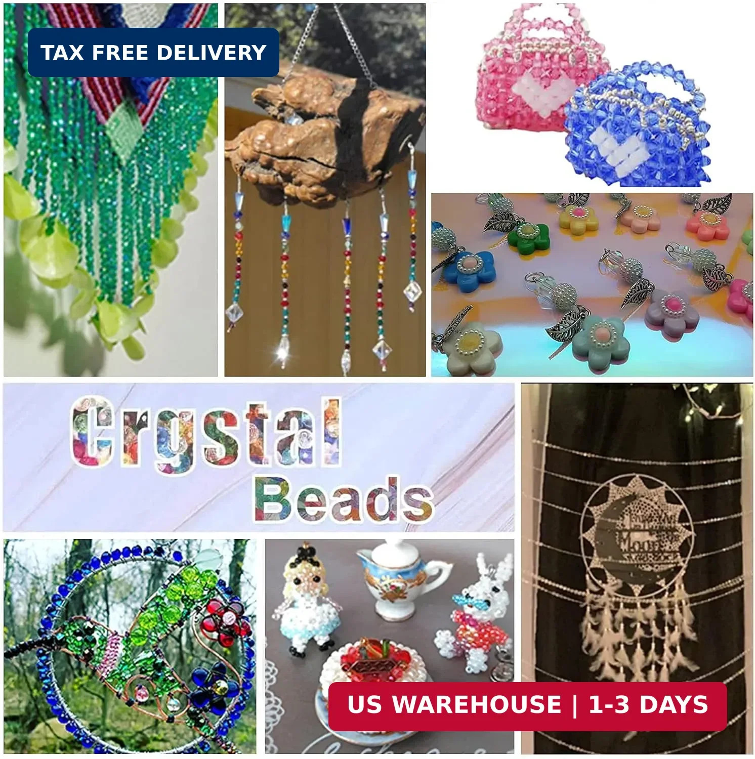 2160PCS Crystal Bicone Beads 24 Colors Faceted Beads for Jewelry Making