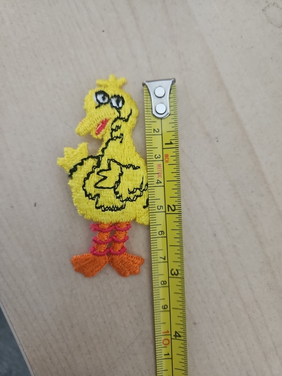 New Old Stock! Vintage Big Bird Embroidered Patch Sesame Street Muppets