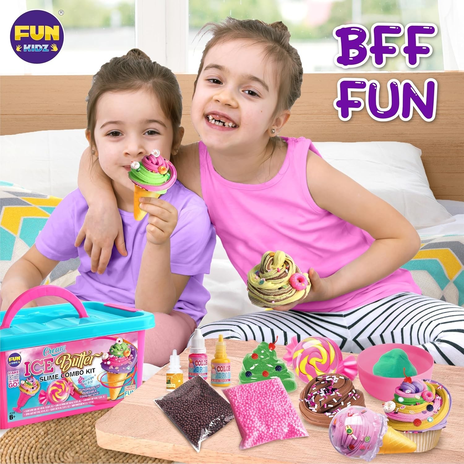 Gift Butter Slime Kit for Girls 10-12, Ice Cream Soft Slime Making Kit Ages …