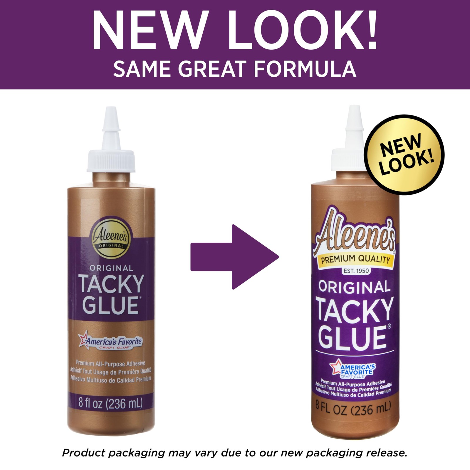 Aleene’s 3 Pack, 8 oz Tacky Glue, 8 FL OZ, Original Version 3 Count