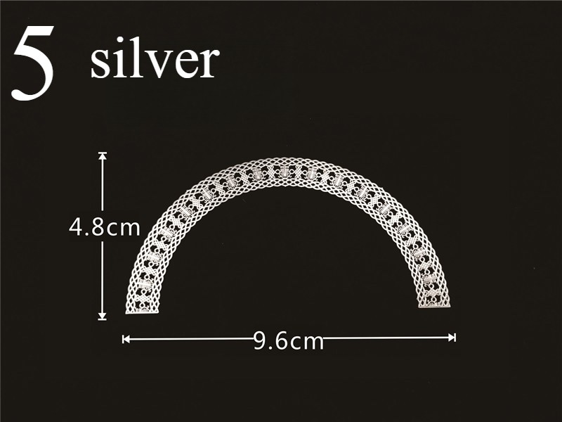 5pcs DIY Metal Alloy Pieces for Dolls Materials Hollow Out Metal Trimming Crafts