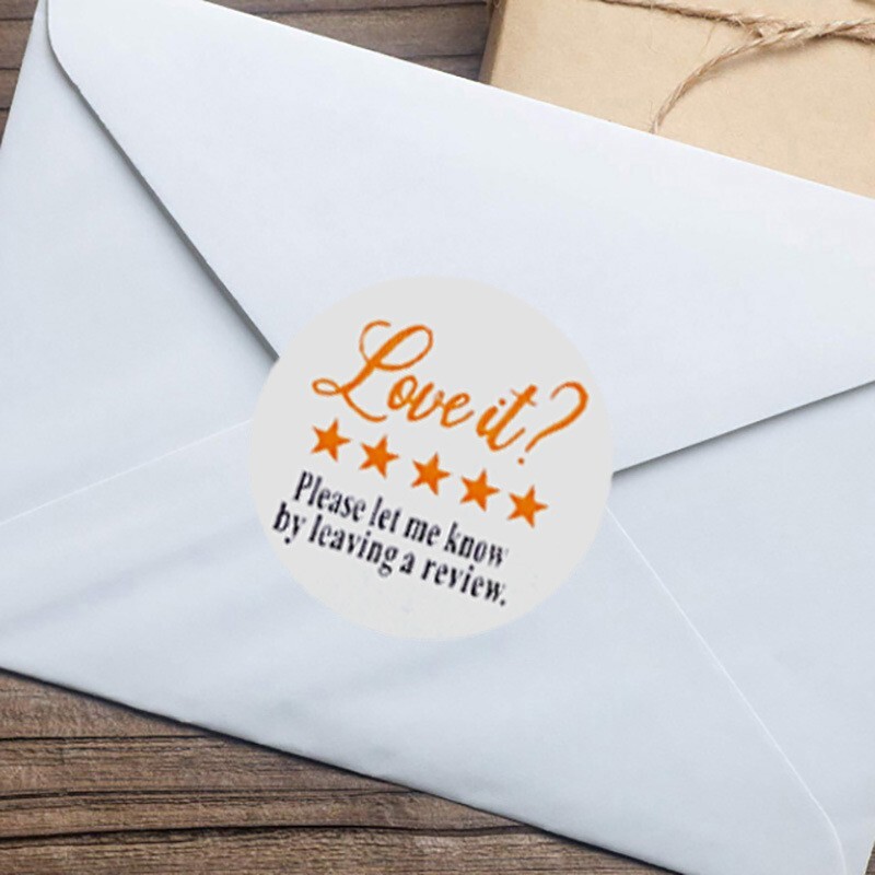 Love it, Please Leave A Review Sticker – 1.0″ Self Adhesive 500 Label Per Roll