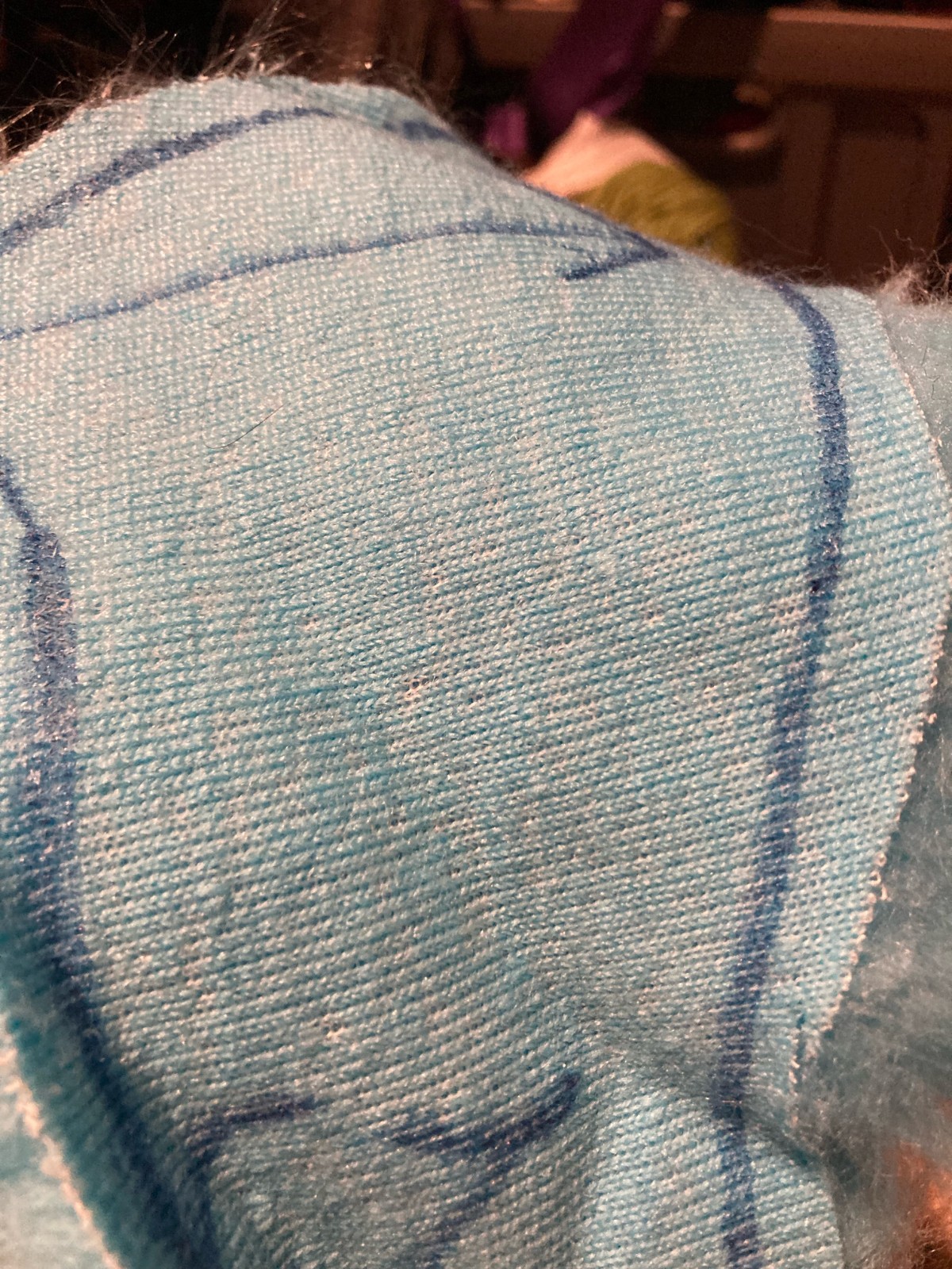 2024 Howl Fabric Luxury Shag Fursuit Faux Blue Raspberry Fur 2 Yards
