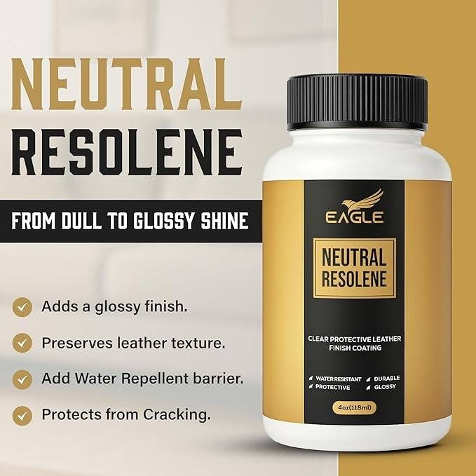 Eagle Neutral Resolene with Applicator 4oz Water-Resistant Leather Finish