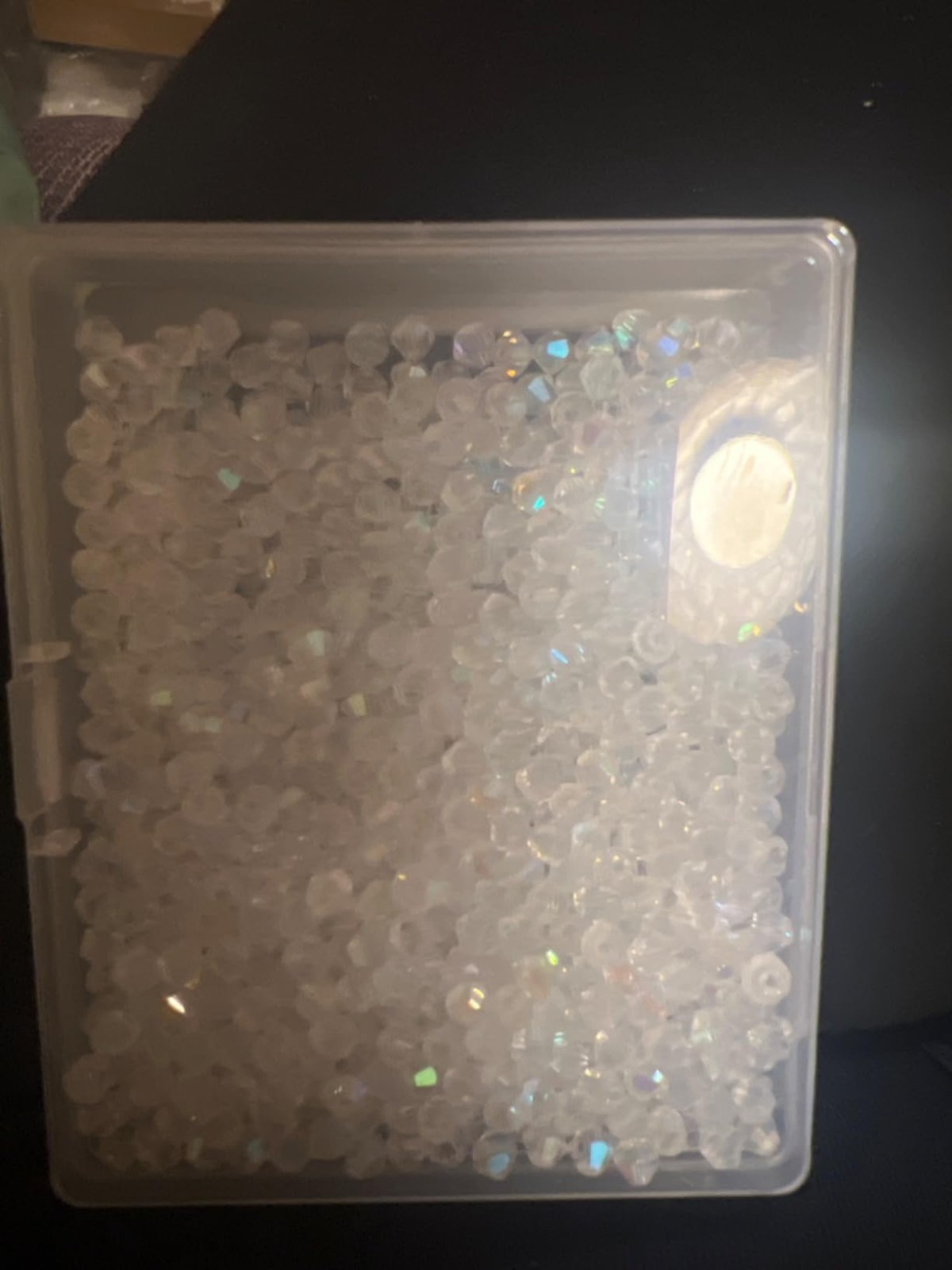 Crystal Glass Beads for Jewelry Making 1000Pcs AB Color Crystal Beads Bulk Mixed