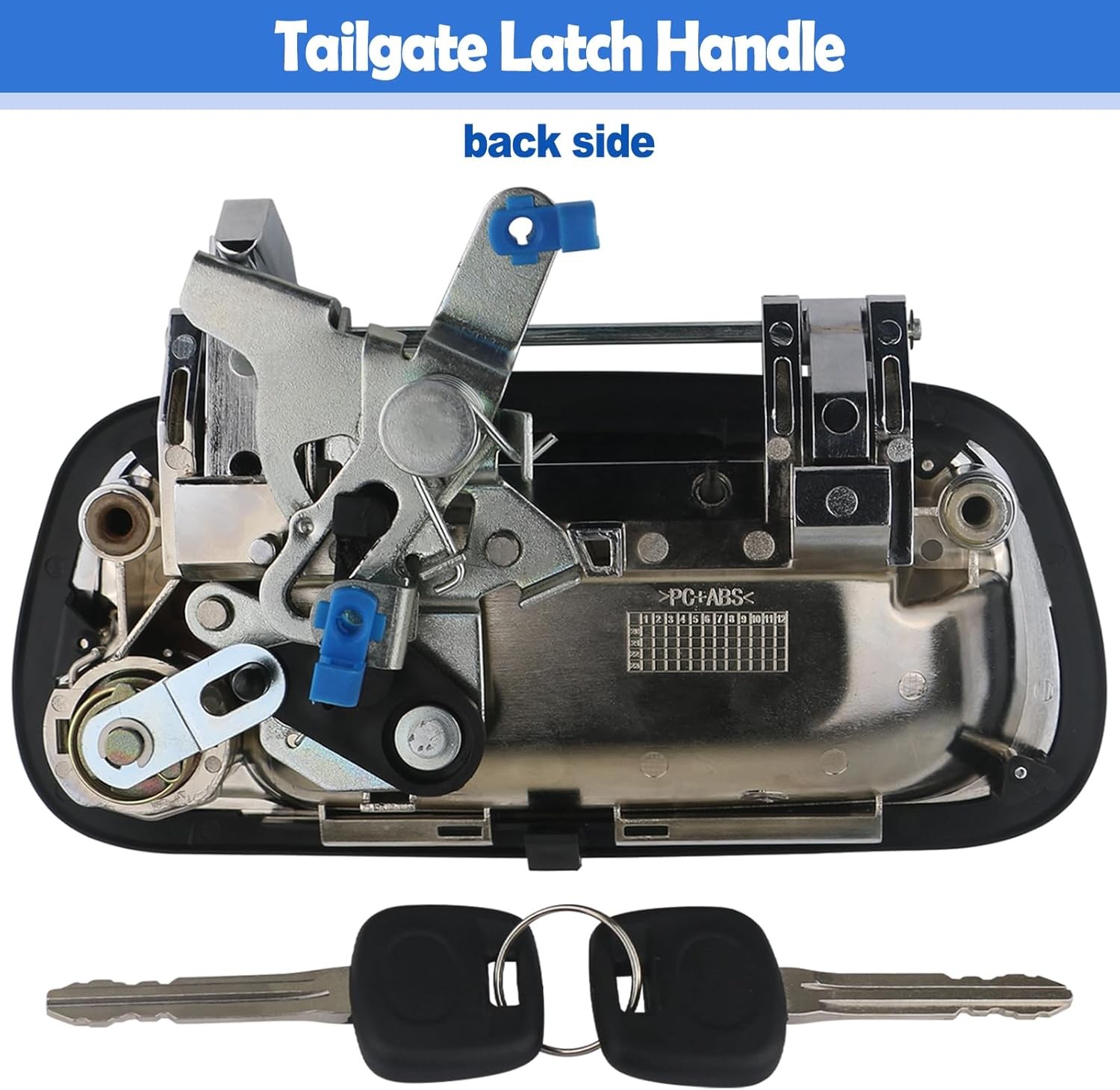 Exterior Tailgate Handle with Key Lock Cylinder Compatible with 2000-2006 Toyota