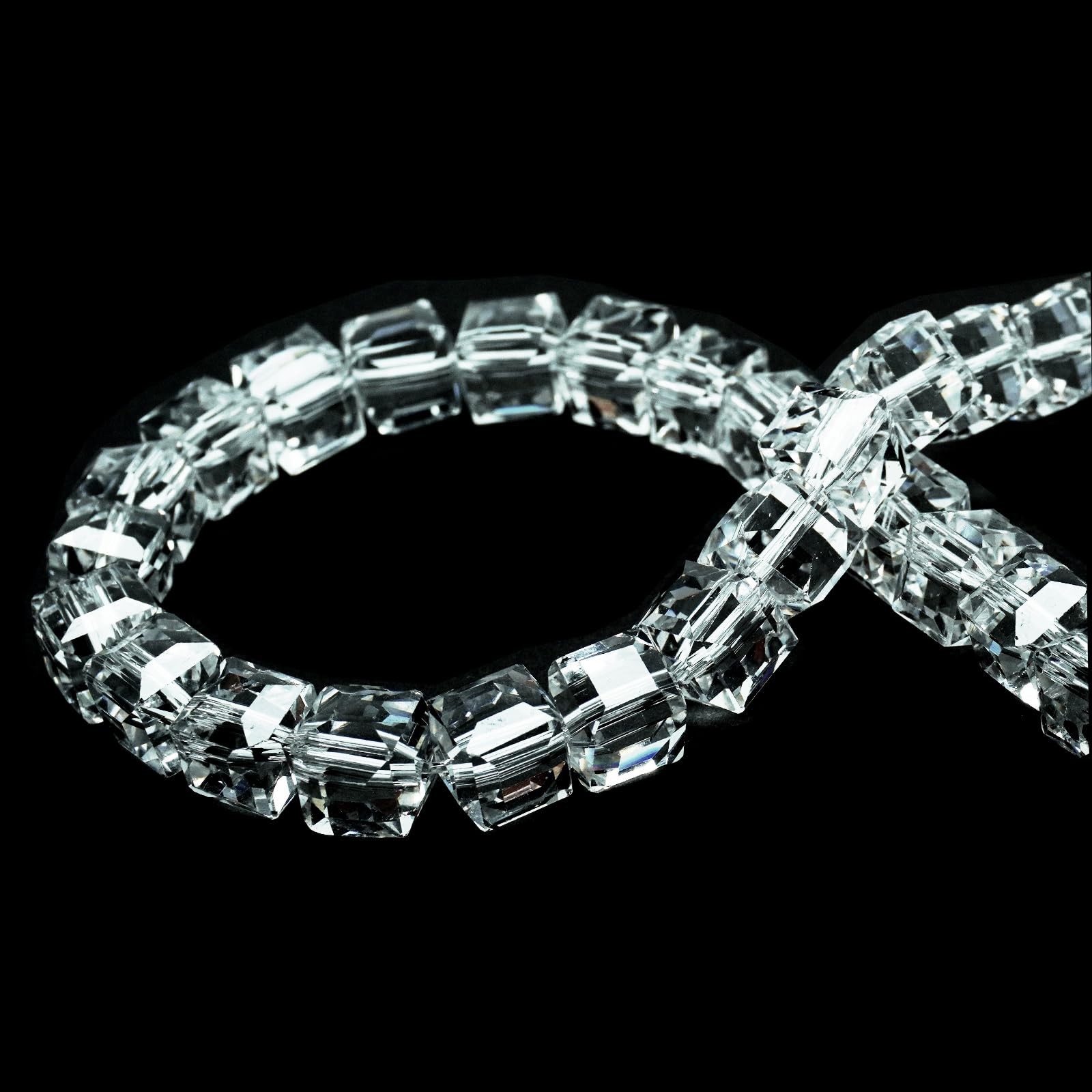 DIQIO 8mm Crystal Beads Clear