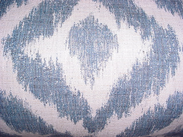 13-1/8Y Lee Jofa 2015142 Lyra Parchemt Aqua Silver Ikat Upholstery Fabric