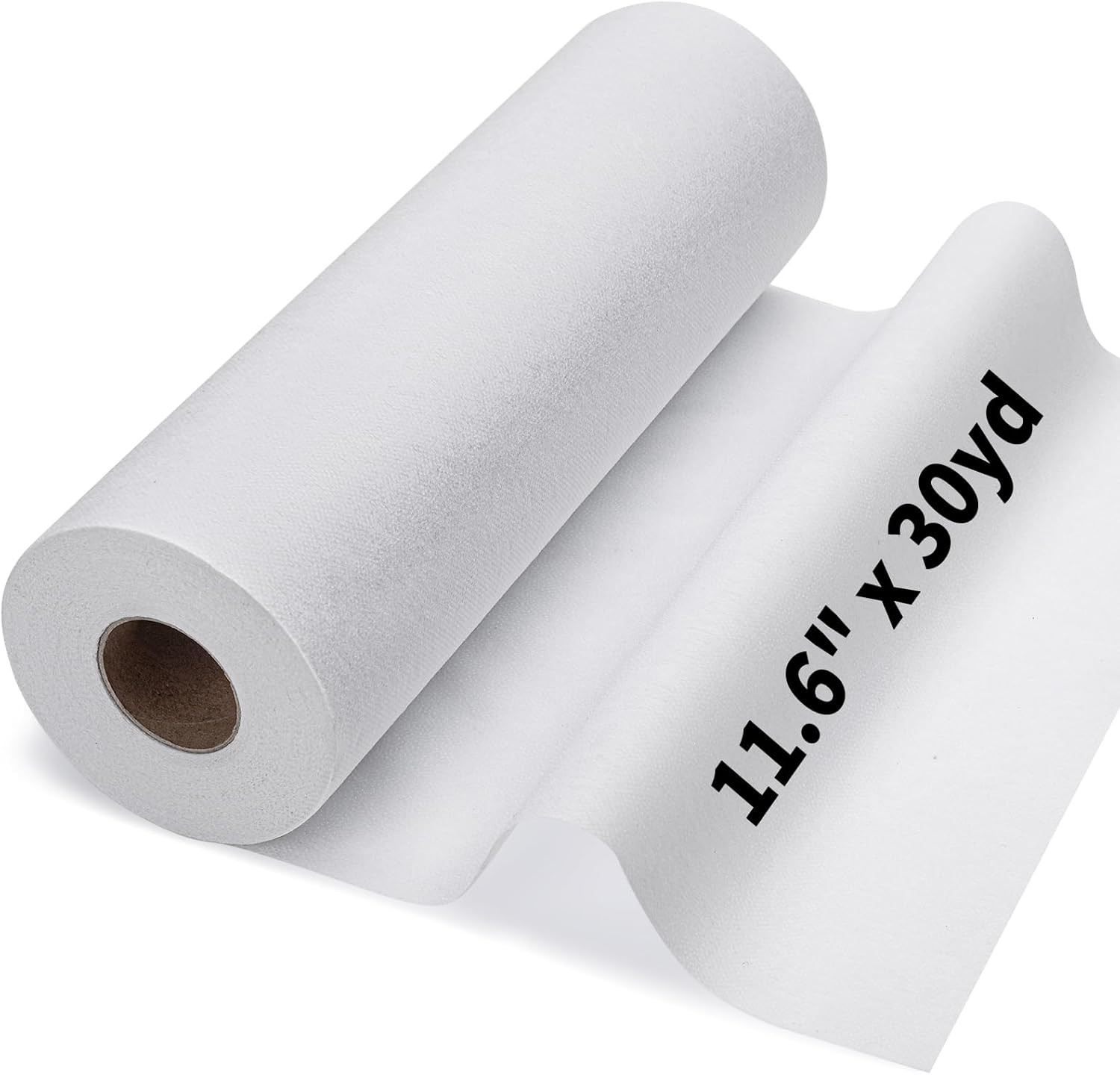 Medium Weight Interfacing Fabric for Sewing: White 11.6″ x 30yd Iron On Non-Wove