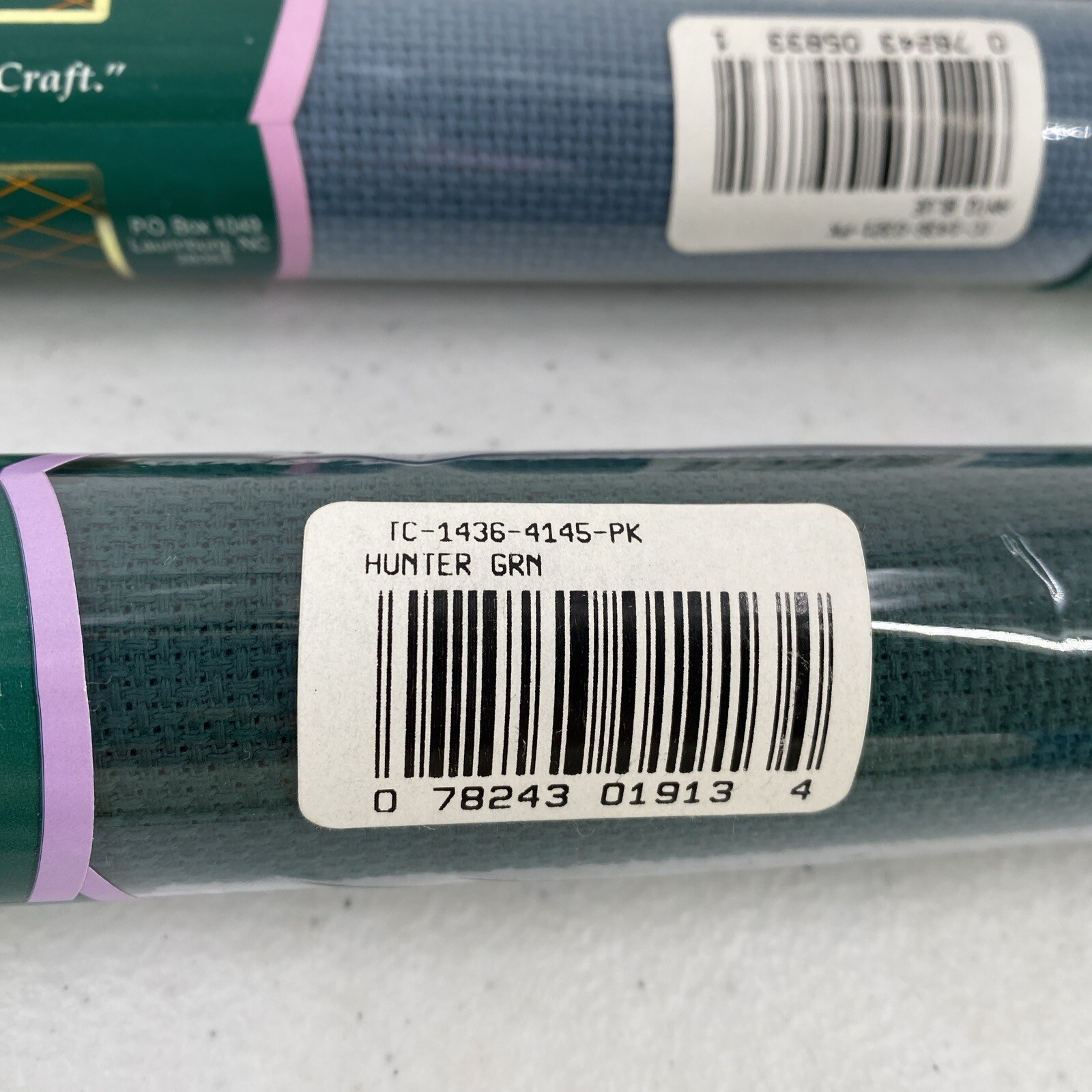 Charles Craft Cross Stitch Fabric 14, 18, 28 Count 15 X 18 Blue Green Tea White