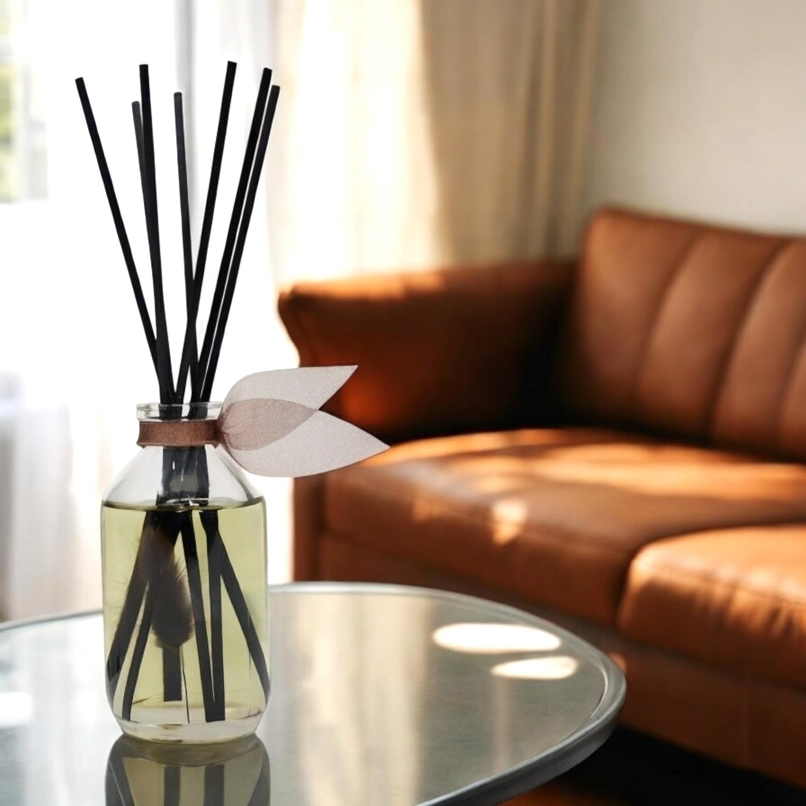 LOVSPA Reed Diffuser Set, Santal (Sandalwood) Scented Oil