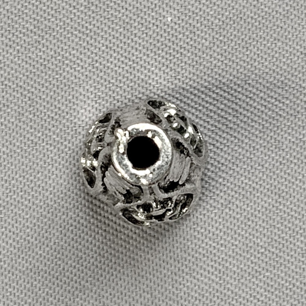Baroque Heart Cone Bead Caps 16x8mm Antique Silver Plated Alloy Q10 Per Pkg
