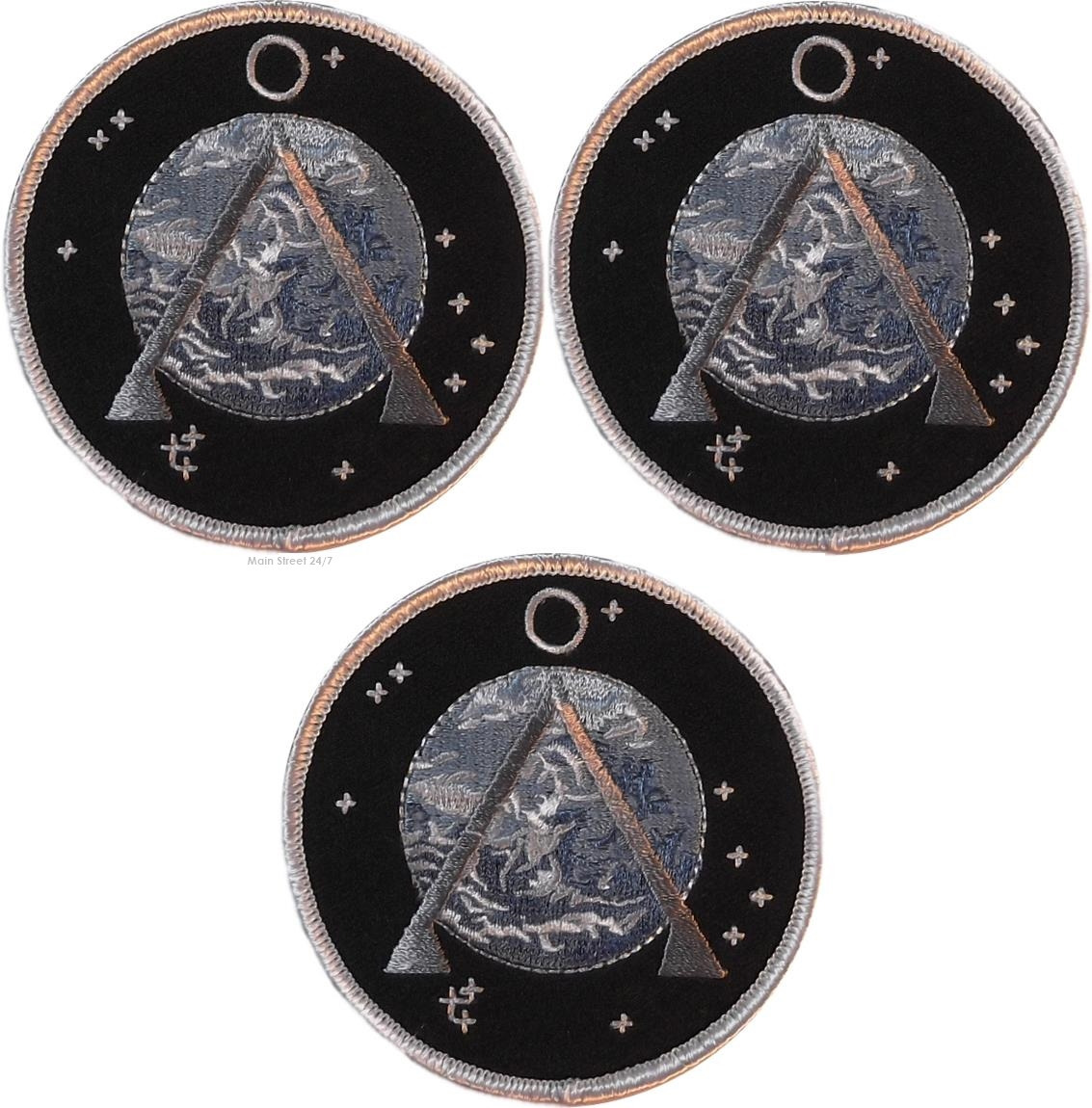 Stargate SG1 Project Earth Set of 3 Embroidered 3 1/2″ Diameter Patches