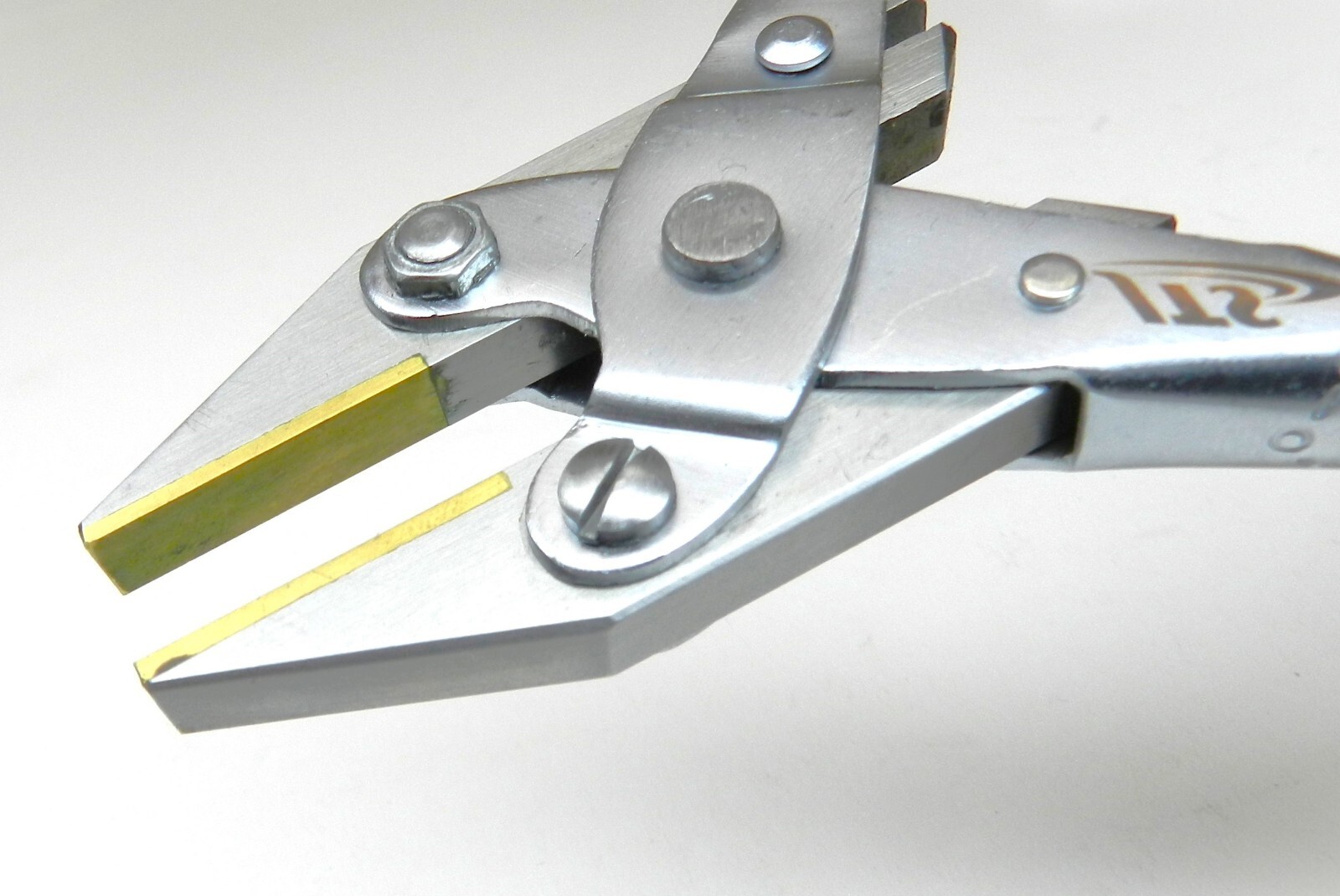 Brass Jaw Parallel Flat Nose Pliers 125mm Non Marring Jaws for Jewelry Crafts