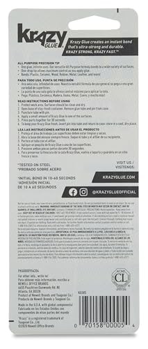 Krazy Glue KG58548R All-Purpose 0.07 Oz Super Ounce (Pack of 1), Clear